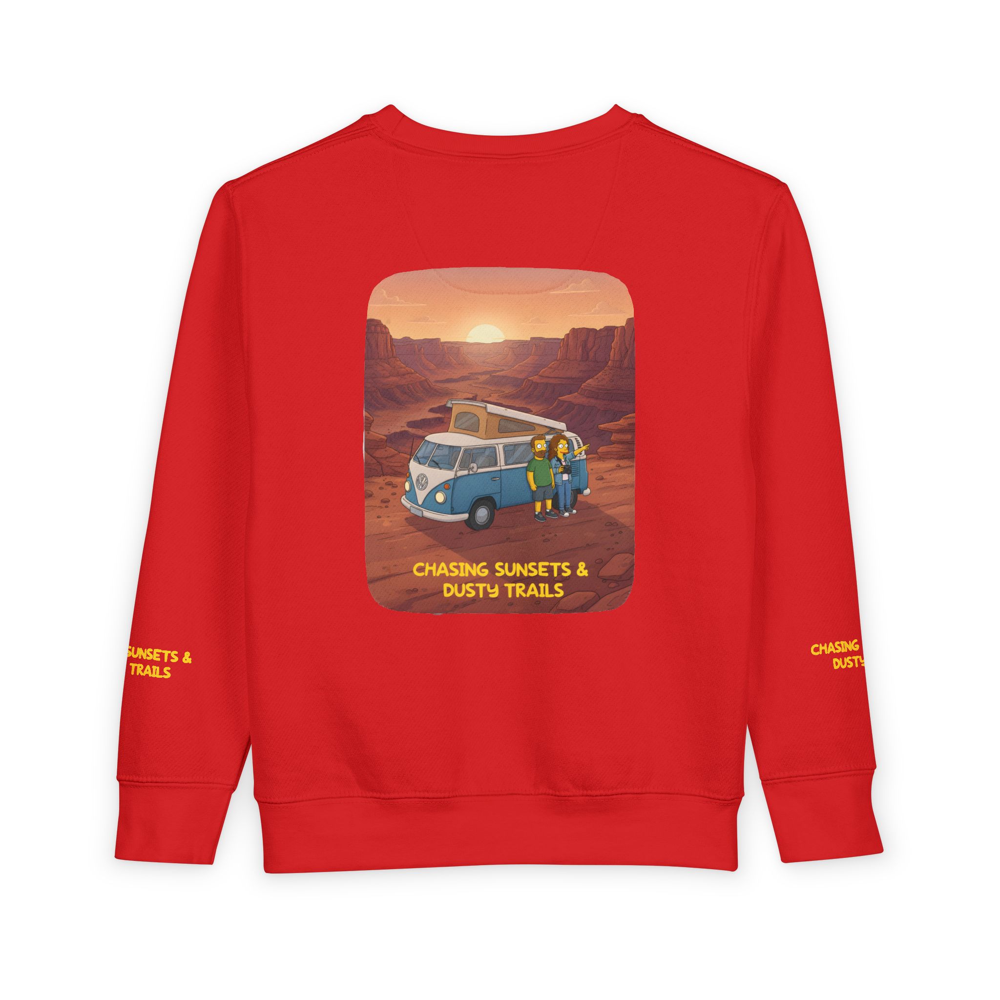 Toddler Sweatshirt - "Chasing Sunsets And Dusty Trails" (Design Sitcom-Line)