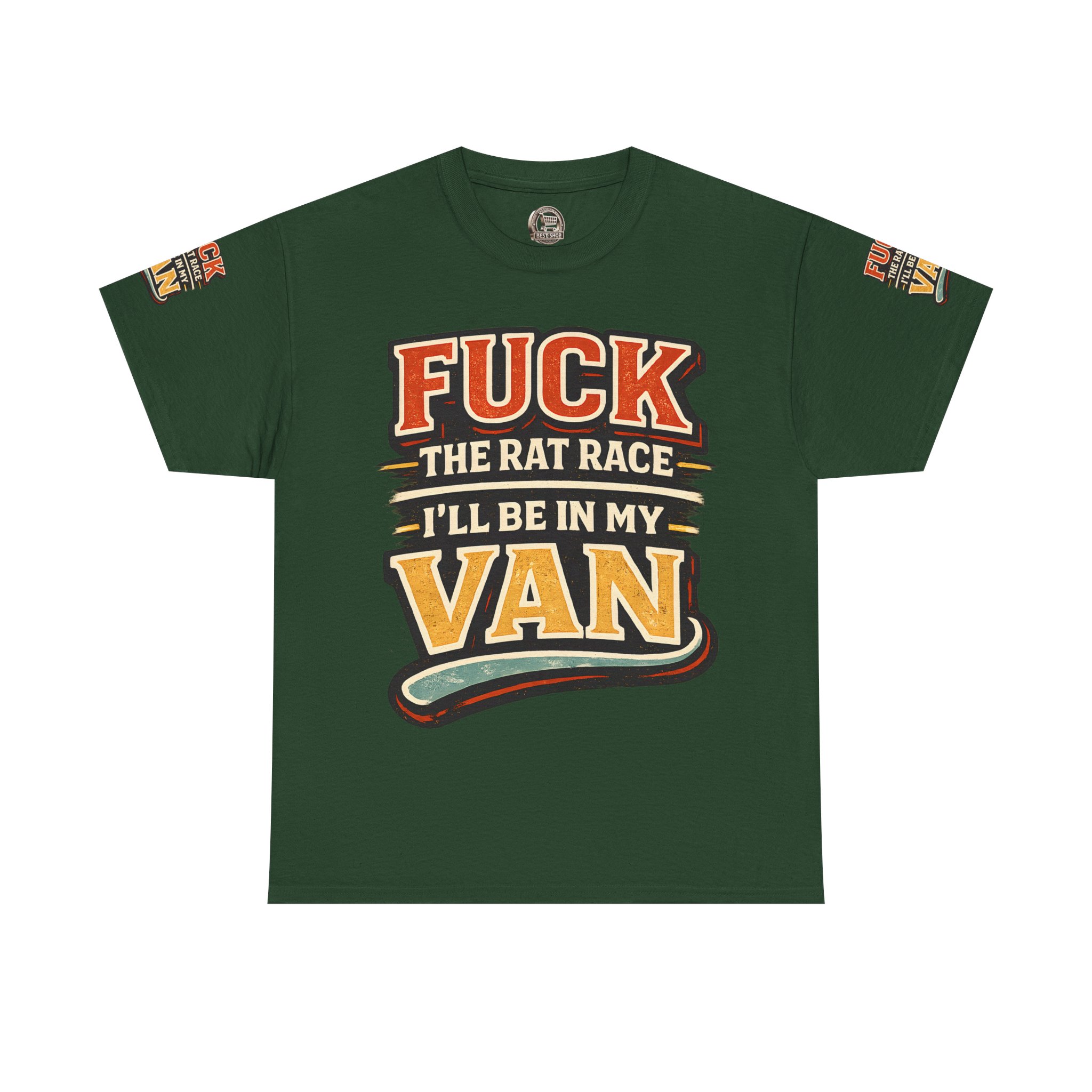3782366235059509912_2048.jpeg Unisex Heavy Cotton Tee — "Fuck The Rat Race" Design F**K-Line