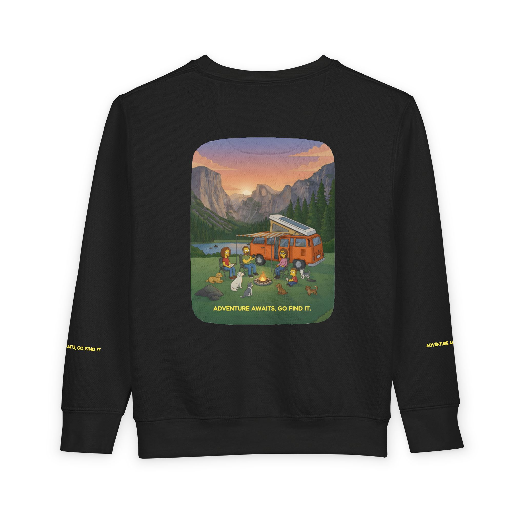 Toddler Sweatshirt - "Adventure Awaits-Go Find It" (Design Sitcom-Line)