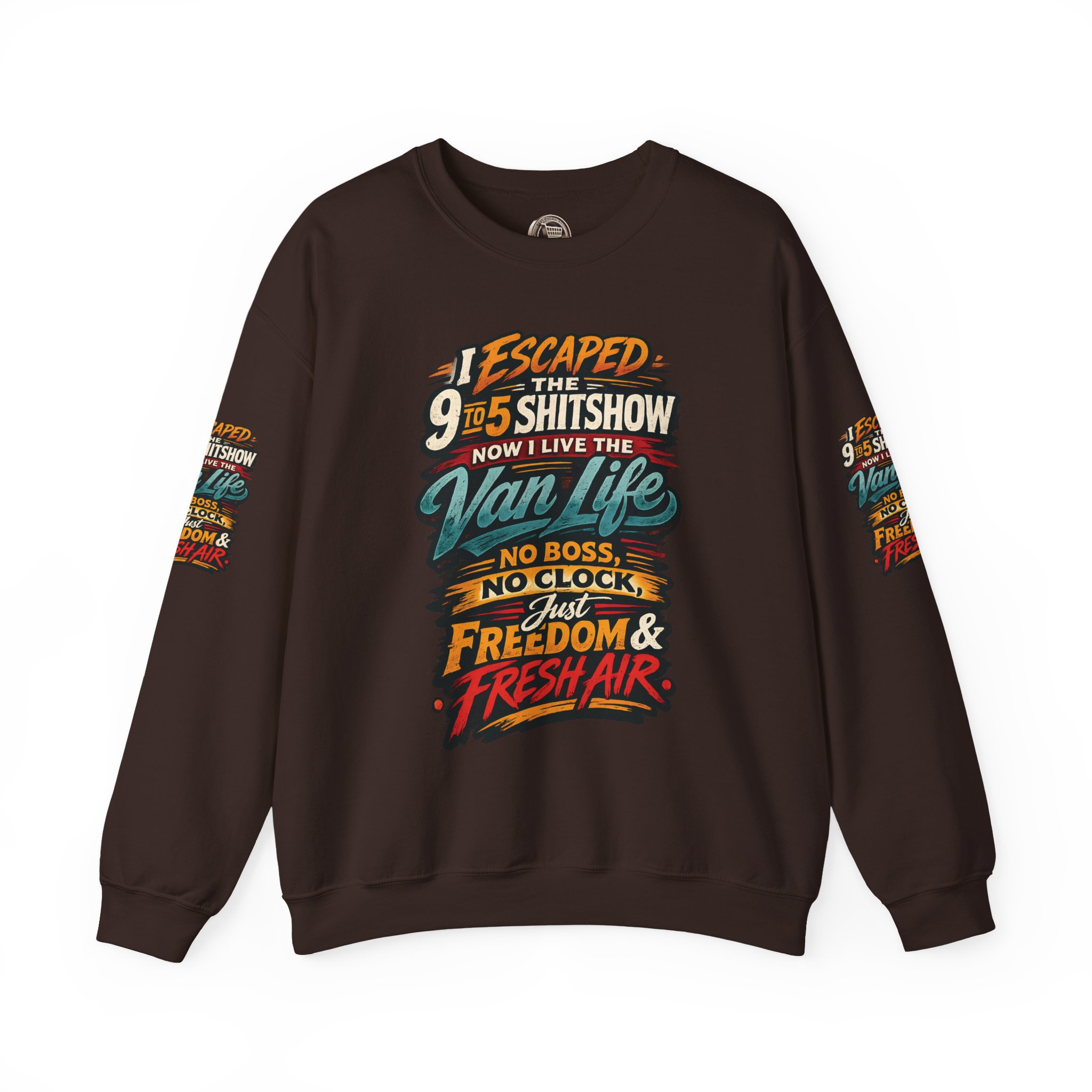 3800253937552579469_2048.jpeg Unisex Heavy Blend™ Crewneck Sweatshirt — "I Escaped The 9 To 5" Design F**K-Line