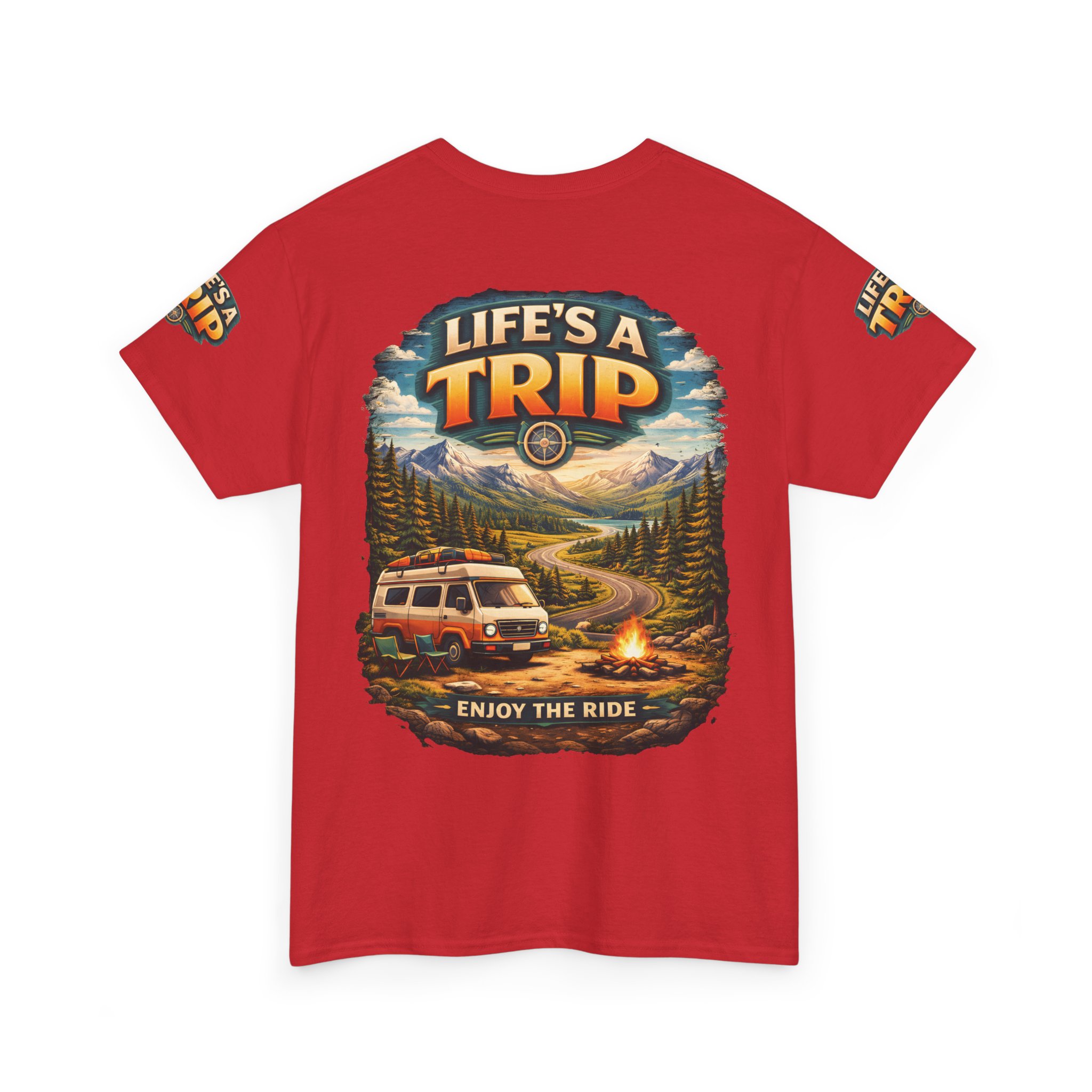 3800478120470888682_2048.jpeg Unisex Heavy Cotton Tee — "Live´s A Trip-Enjoy The Ride" Design Scenic-Line