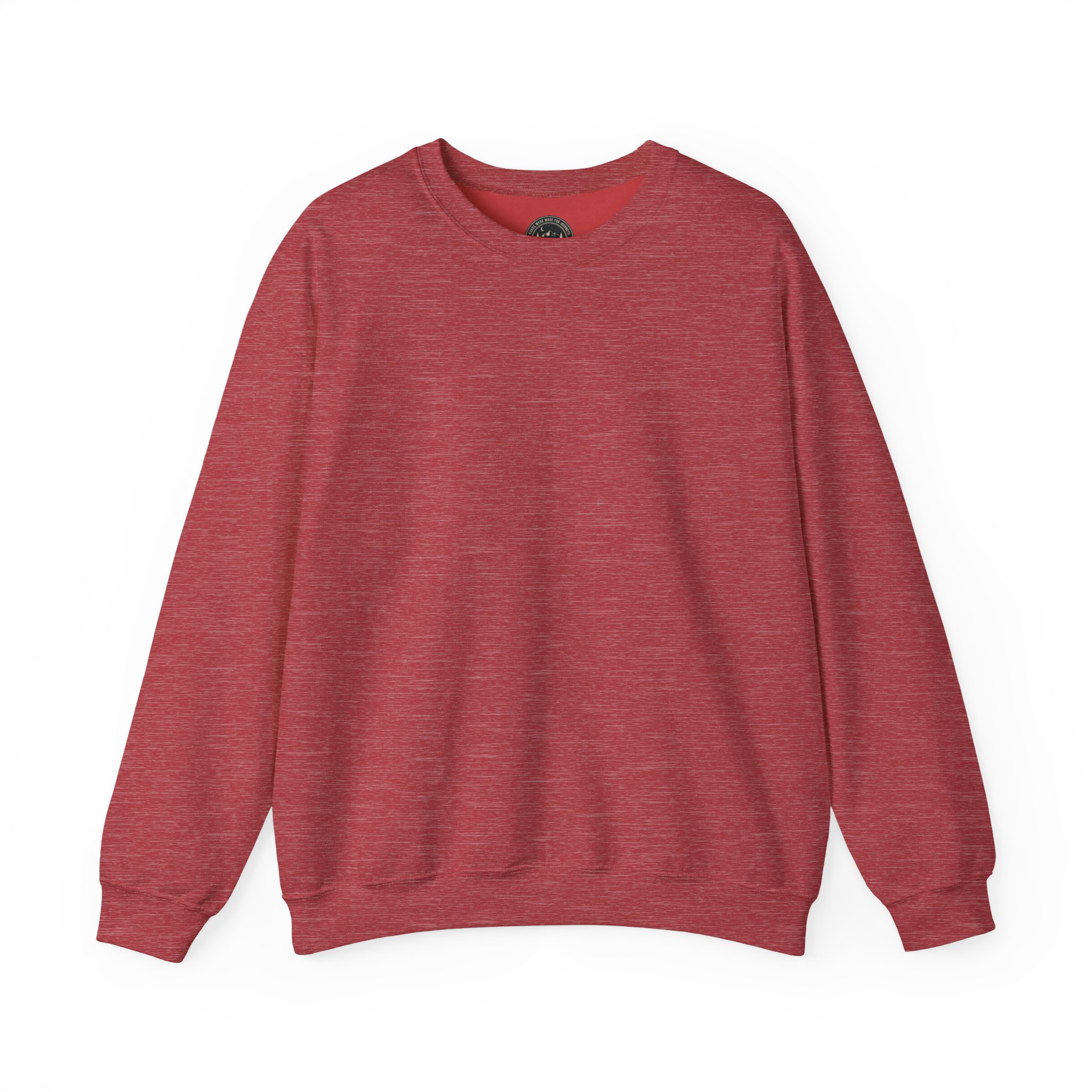 Crewneck Sweatshirt — "ROAD WHERE MADE FOR JOURNEYS-NOT DESTINATIONS" (Only Back printed) Vintage Camper Van Outdoor Graphic