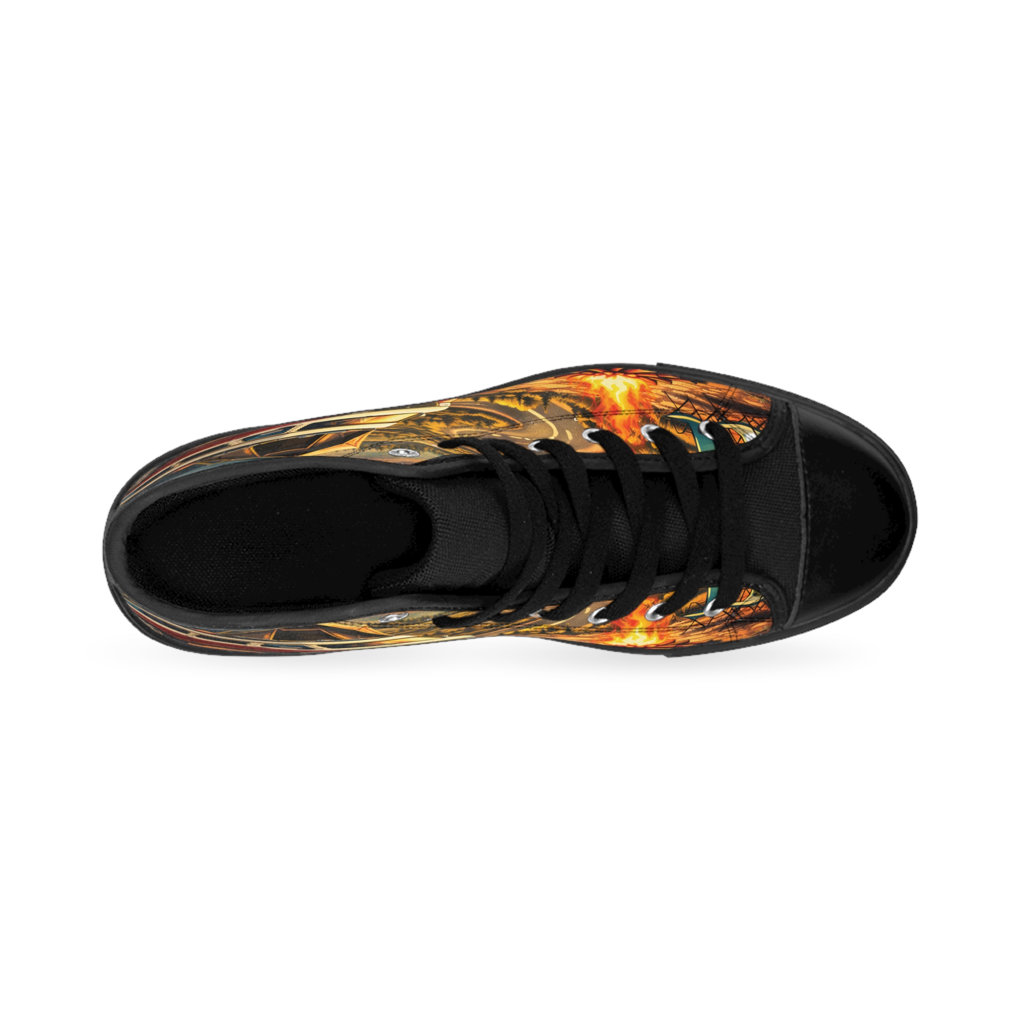 Men's High Top Sneakers — VW Camper Sneakers (Design "Scenic-Line")