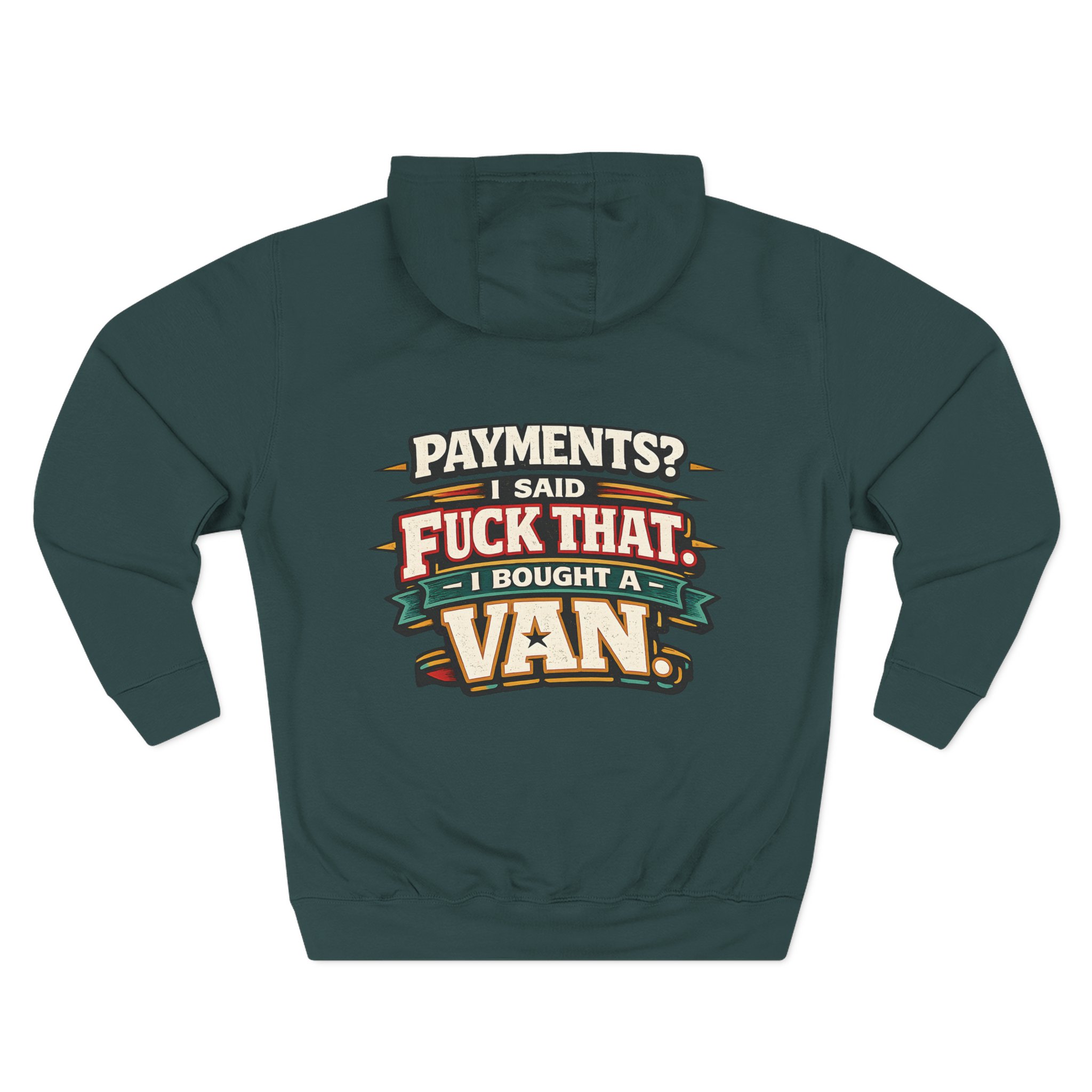 381558196388264041_2048.jpeg Three-Panel Fleece Hoodie - "Payments?I Said" Design F**K-Line