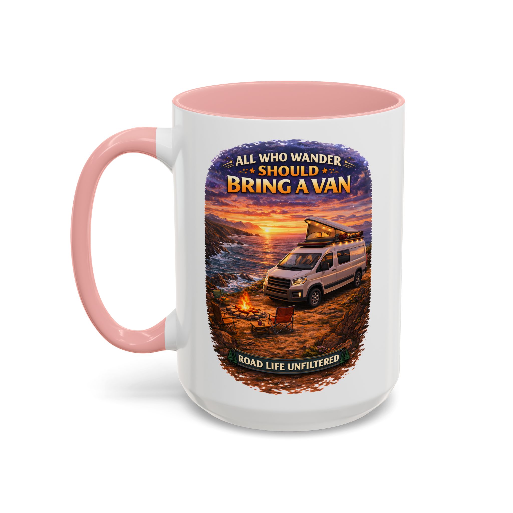 3820563226278619672_2048.jpeg Accent Coffee Mug (11, 15oz) — "All Who wander Should Bring A Van" Design Scenic-Line