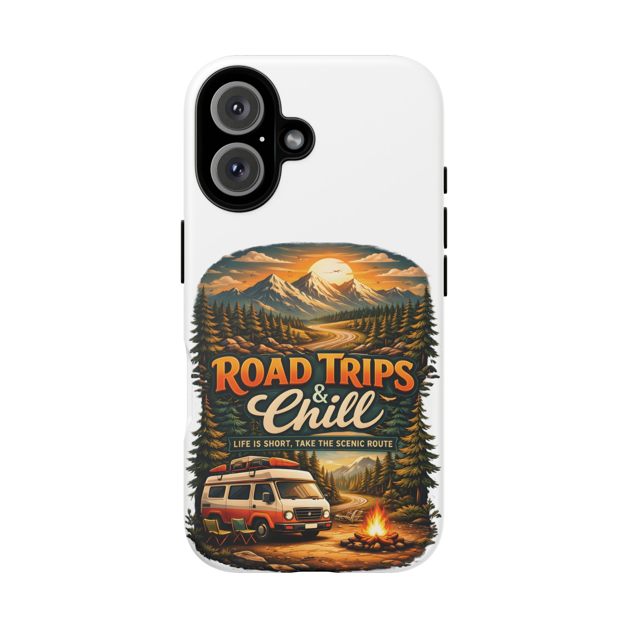 Phone Case — "Road Trips and Chill" (Design Scenic-Line)