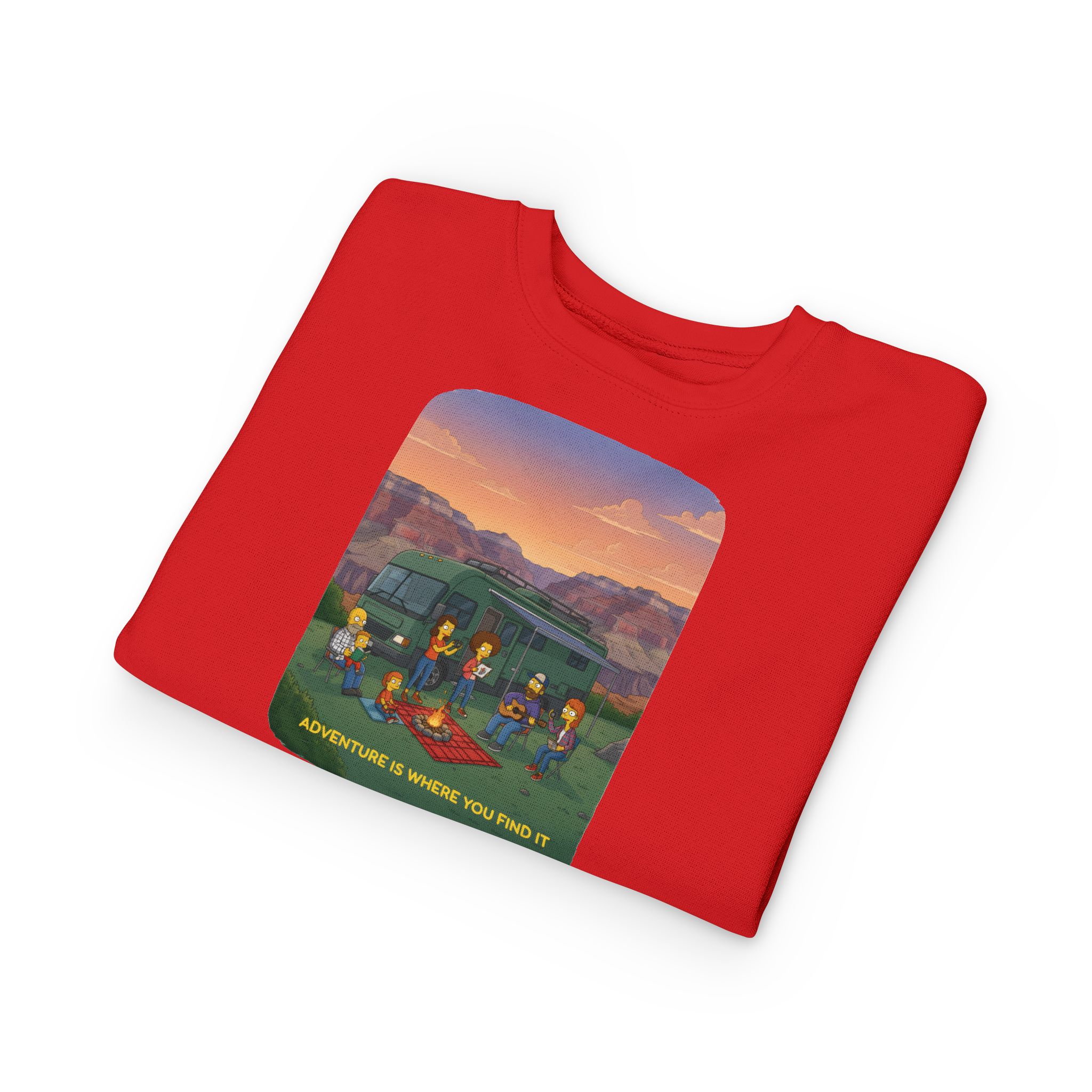 Toddler Sweatshirt - "Adventure Is Where You Find It" (Design Sitcom-Line)