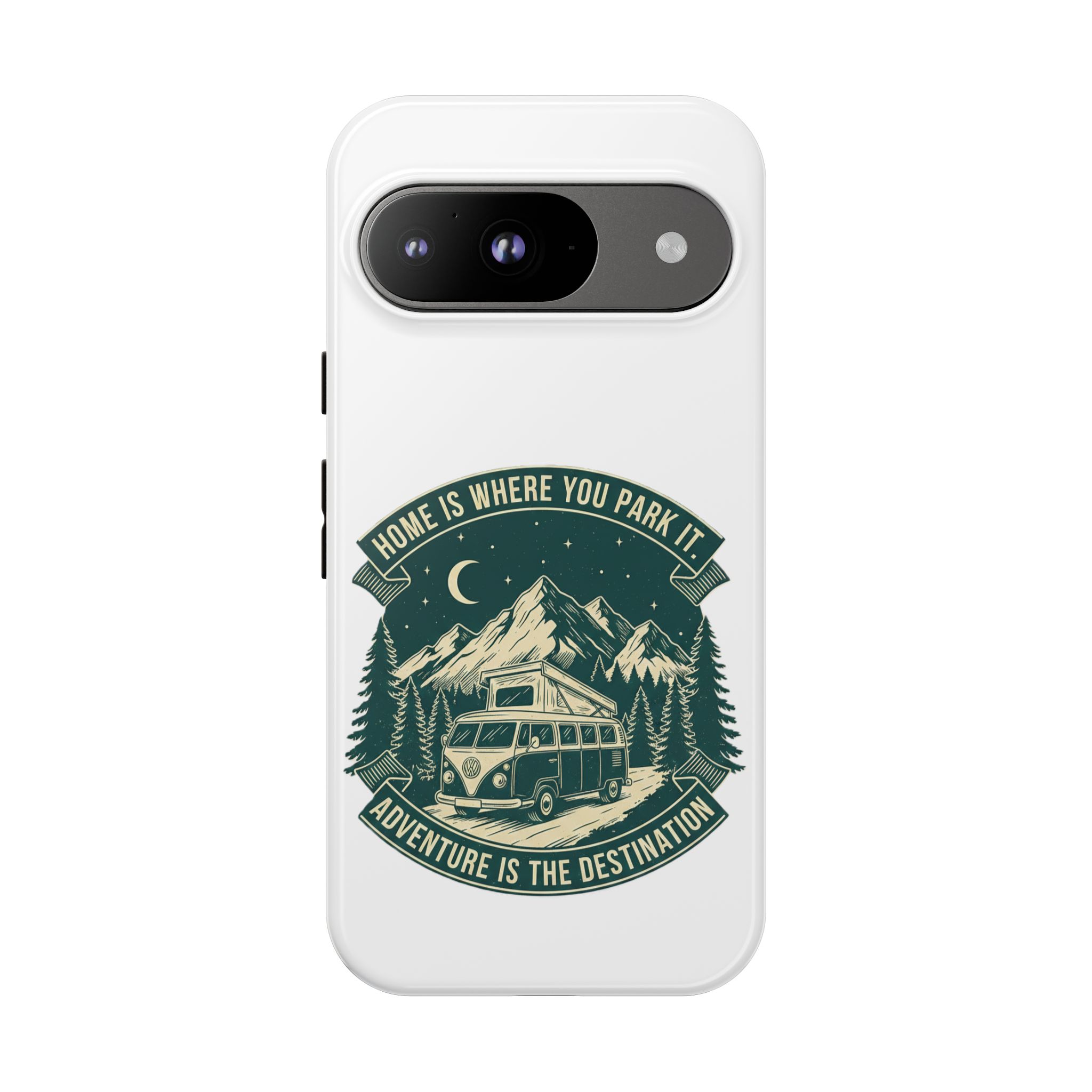 Phone Case — "Home Is Where You Park It-Adventure is the destination" Camper Van Design