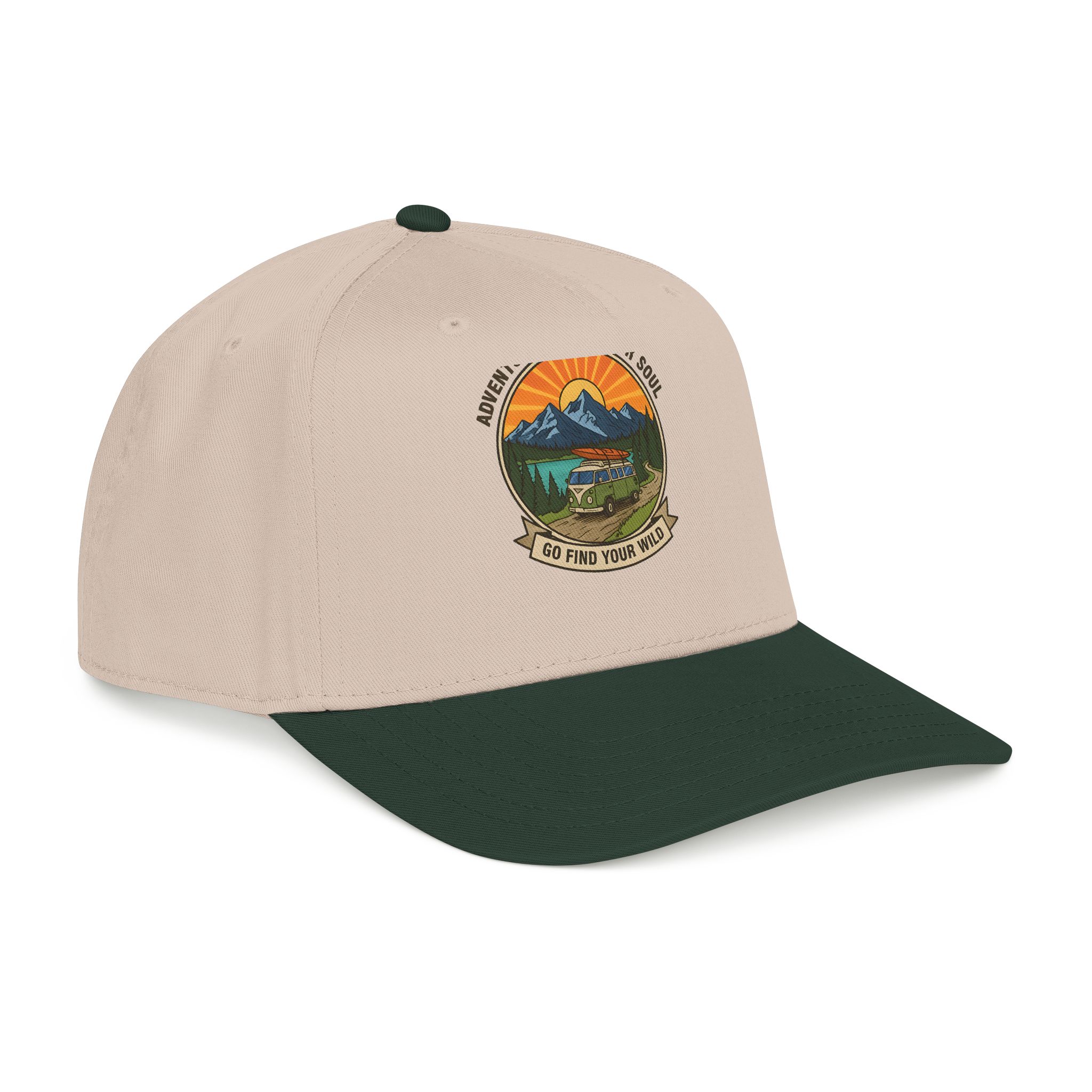 Baseball Cap — "Go Find Your Wild" Outdoor Patch