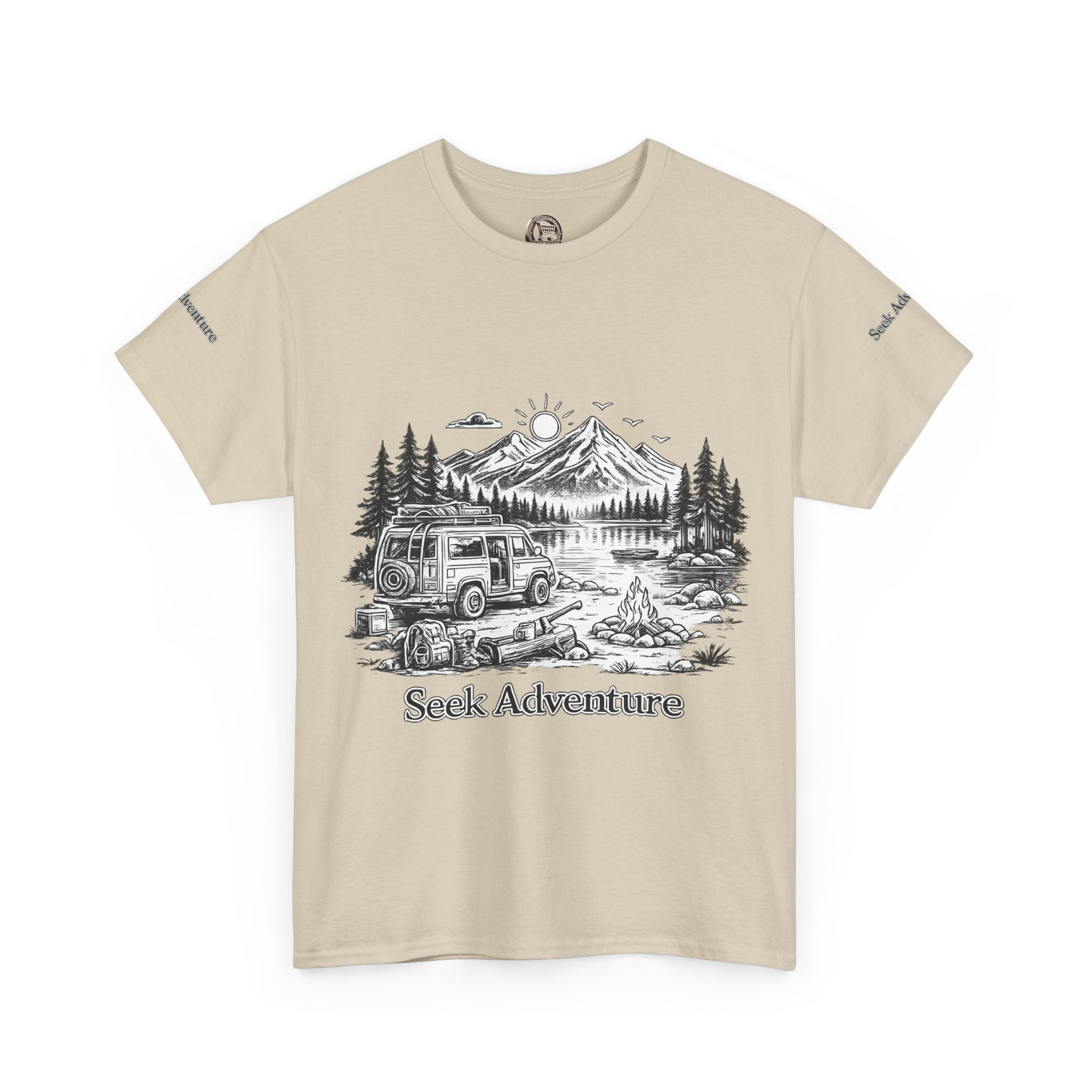 3856259290076120983_2048.jpeg Unisex Heavy Cotton Tee — "Seek Adventure" Design Minimal-Line