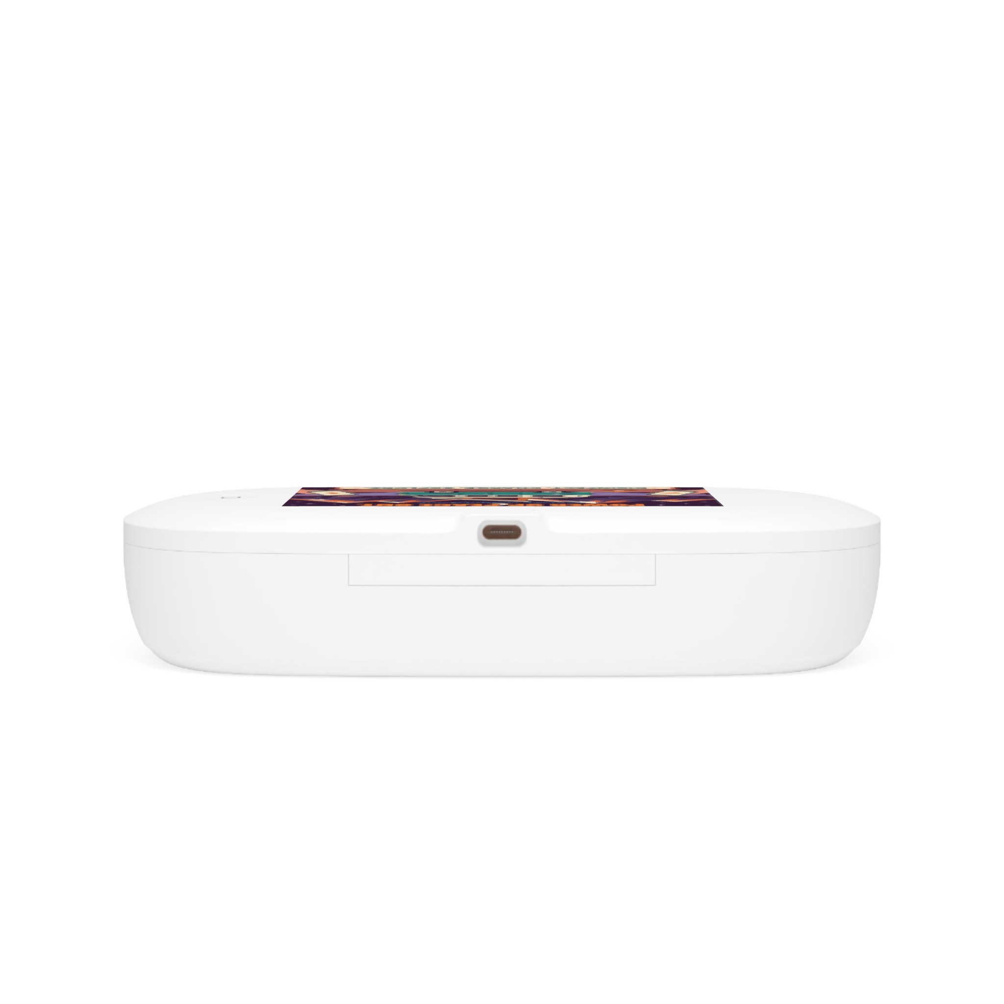 UV Phone Sanitizer & Wireless Charger — “Power Up Peace Out” Camper Design