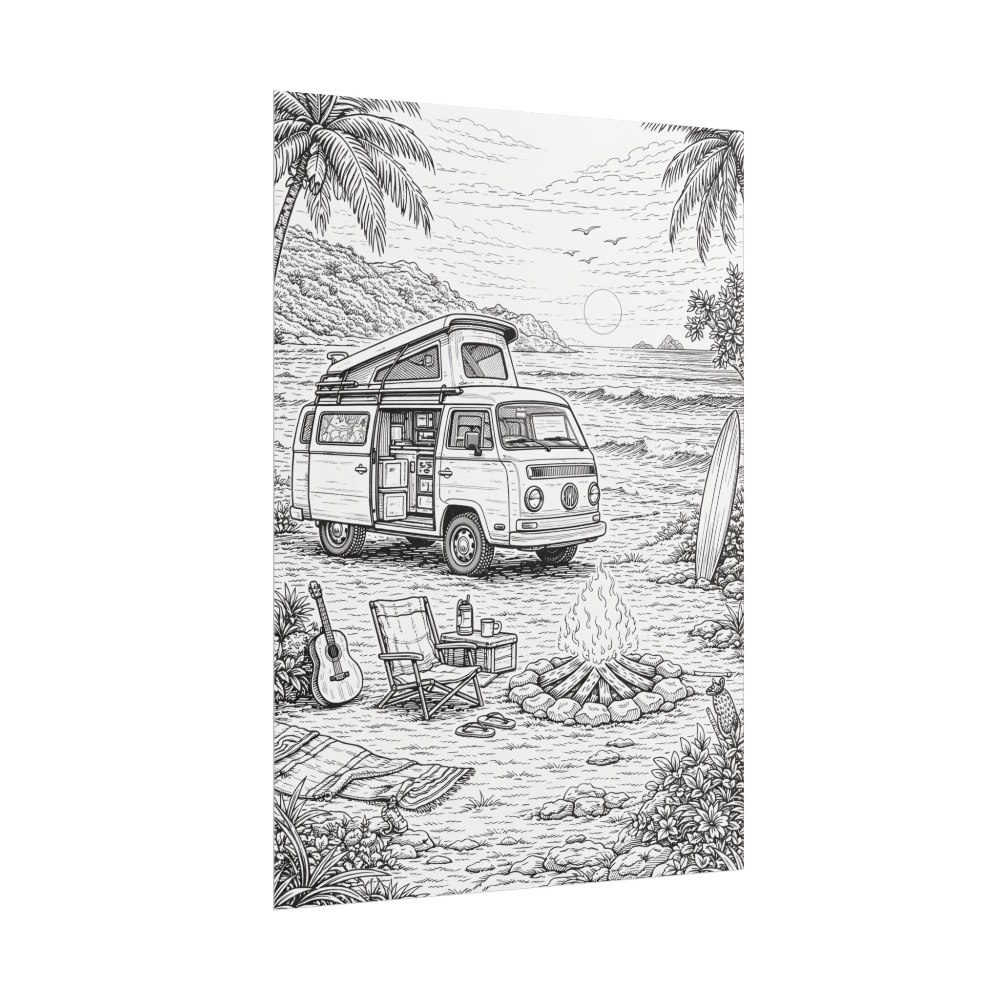 3861822497300548325_2048-1.jpeg Campervan Poster — Vintage RV Camping Landscape Wall Art