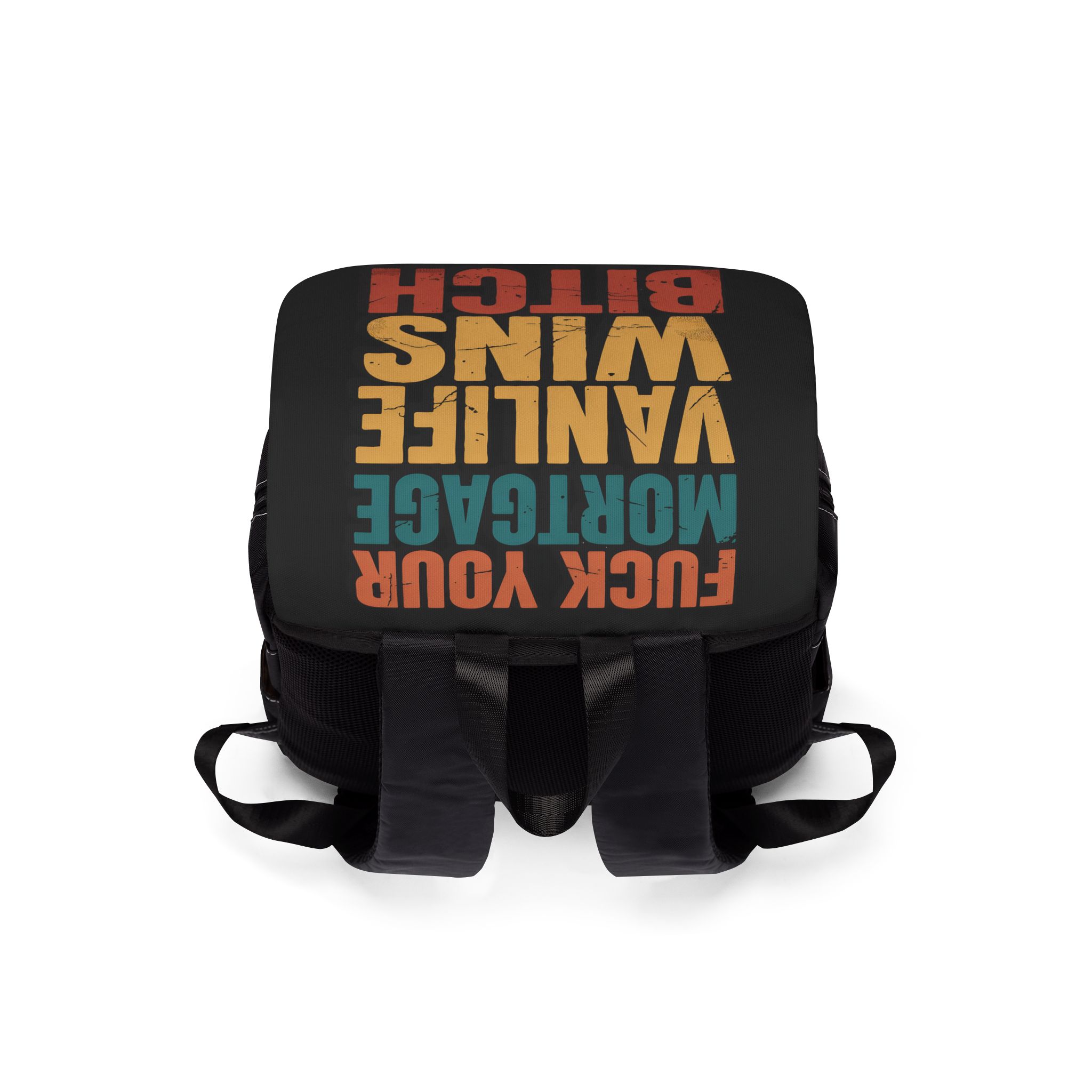 Unisex Casual Shoulder Backpack — "Fuck Your Mortgage" Design F**K-Line