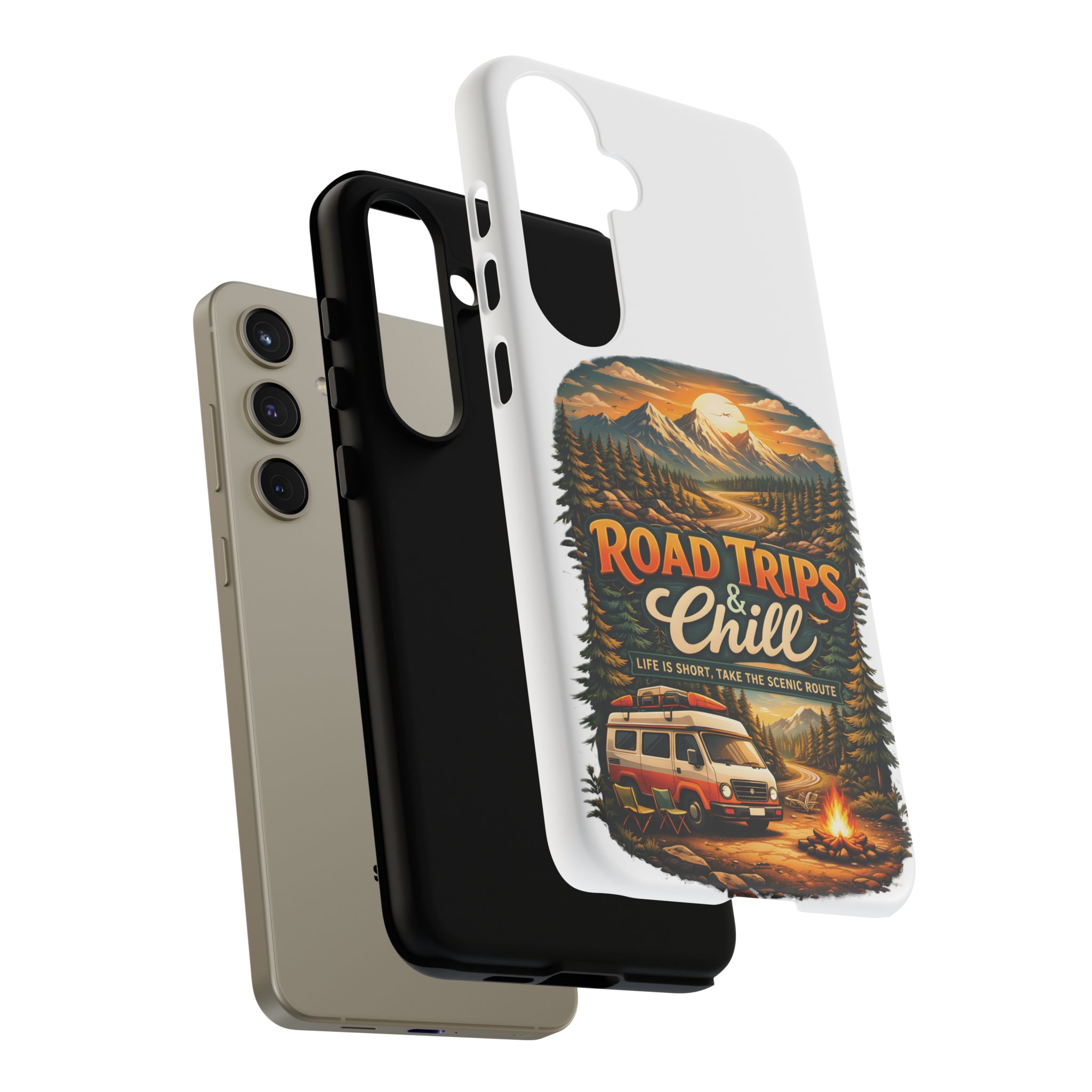 Phone Case — "Road Trips and Chill" (Design Scenic-Line)