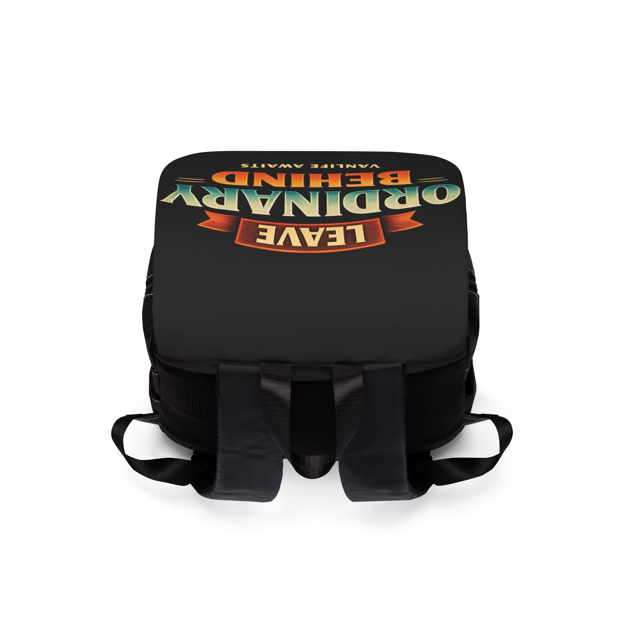 Unisex Casual Shoulder Backpack—"Leave Ordinary Behind" Design Scenic-Line(Campervan)