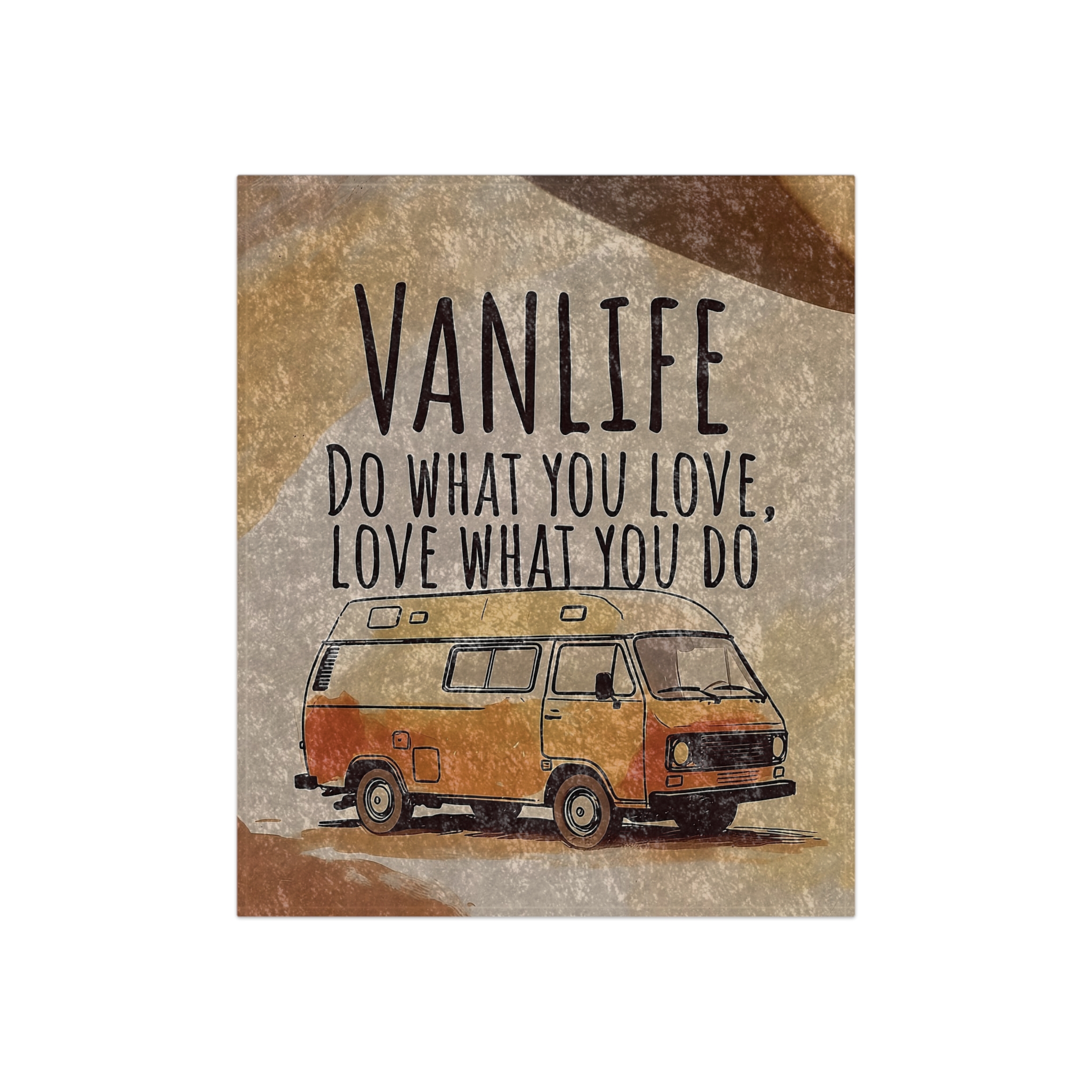 Crushed Velvet Blanket — "Do What You Love, Love What You Do" Cozy Throw