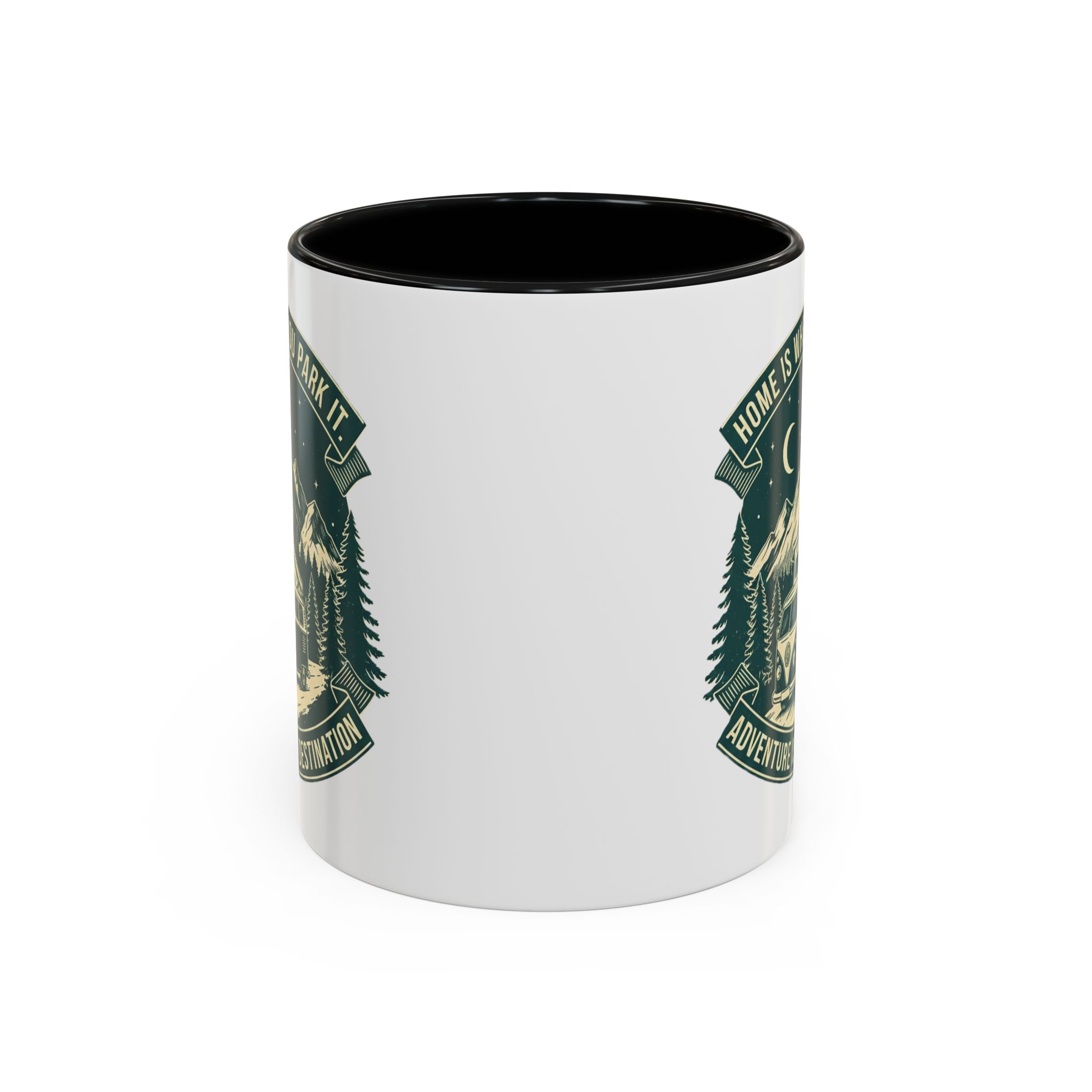 Coffee Mug — "Home Is Where You Park It-Adventure is the destination"  (11/15oz) (Both sides printed)