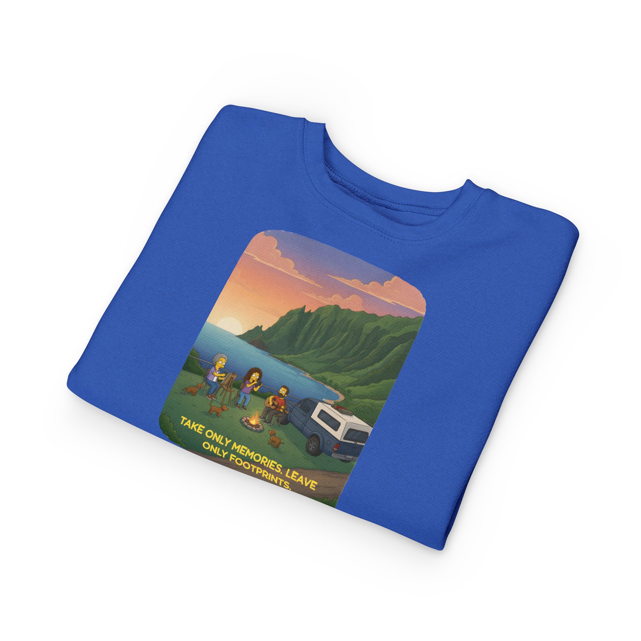 Toddler Sweatshirt - "Take Only Memories-Leave Only Footprints" (Design Sitcom-Line)