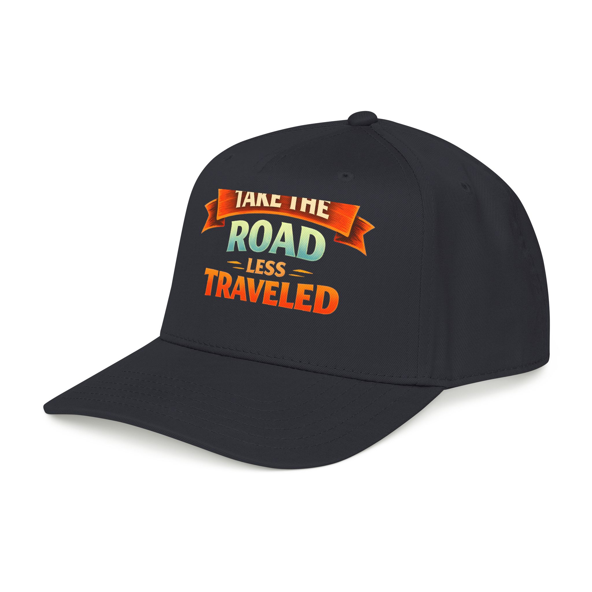 Baseball Cap - "Take The Road Less Traveled" Design Scenic-Line