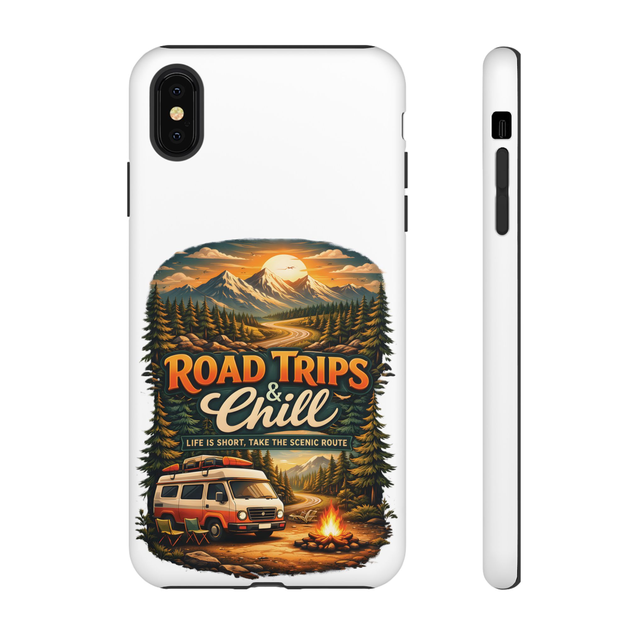 Phone Case — "Road Trips and Chill" (Design Scenic-Line)