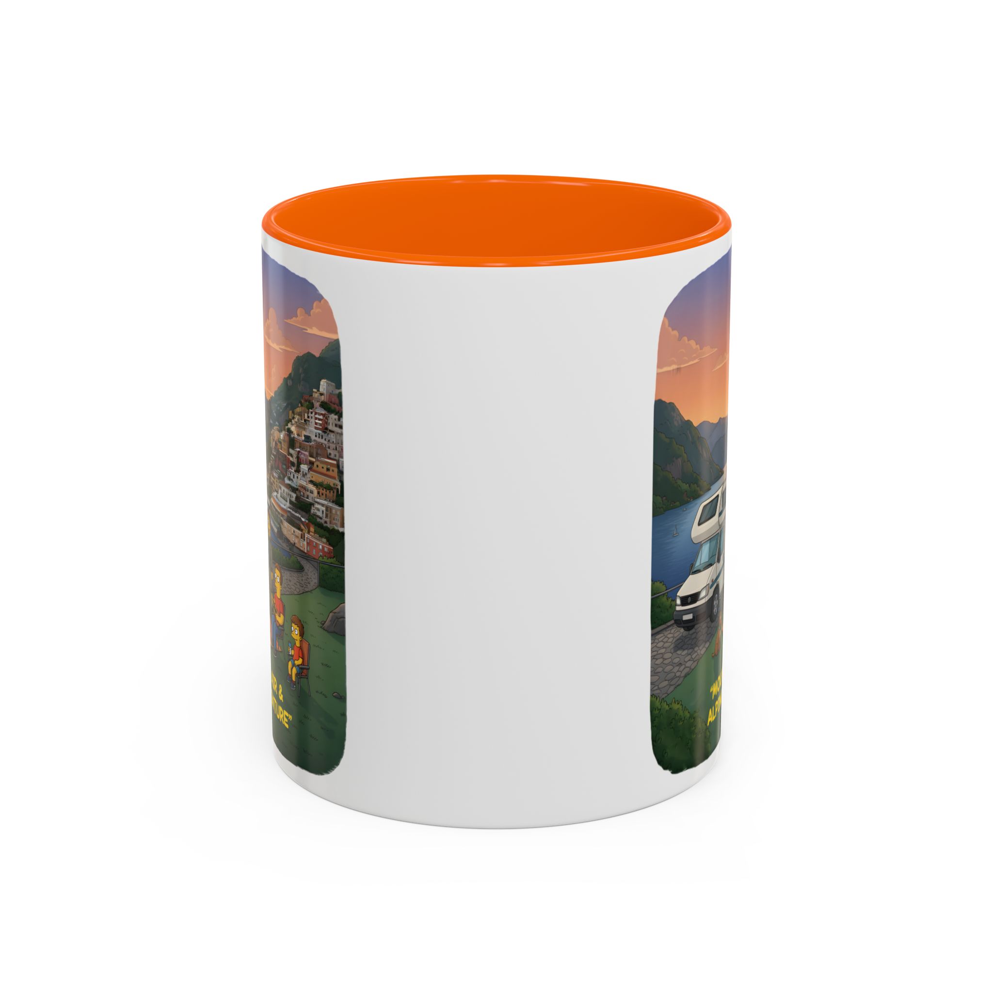 Accent Coffee Mug (11, 15oz) — "Mountain Air-Alpine Adventure" Design Sitcom-Line
