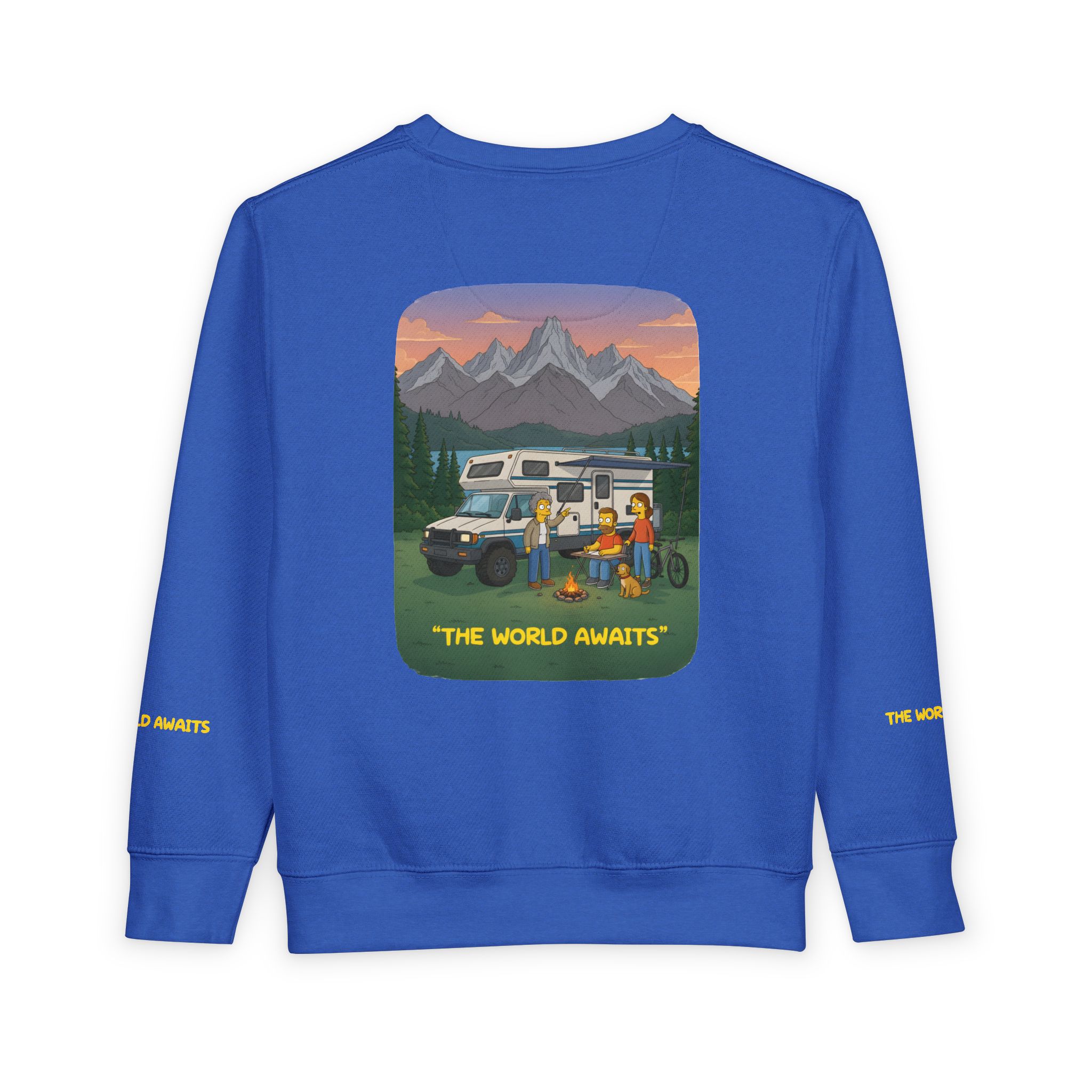 Toddler Sweatshirt - "The World Awaits" (Design Sitcom-Line)