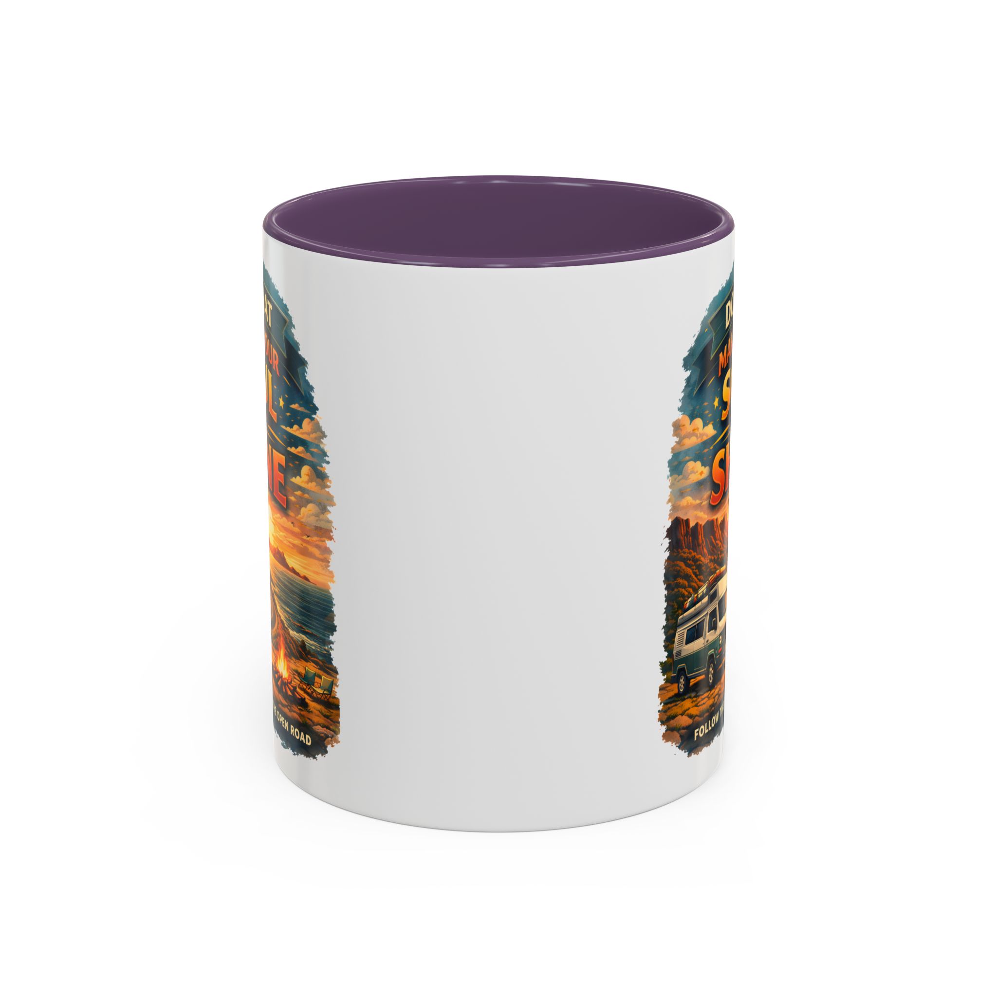 Accent Coffee Mug (11, 15oz) — "Do What Makes Your Soul Shine" Design Scenic-Line