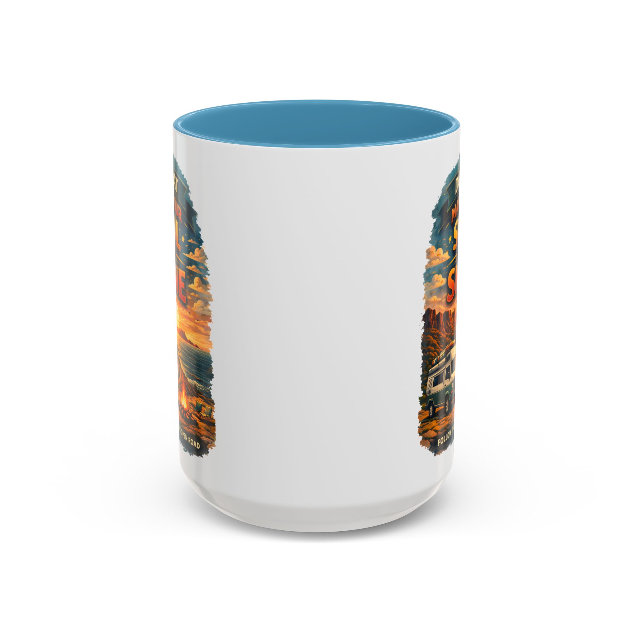 Accent Coffee Mug (11, 15oz) — "Do What Makes Your Soul Shine" Design Scenic-Line