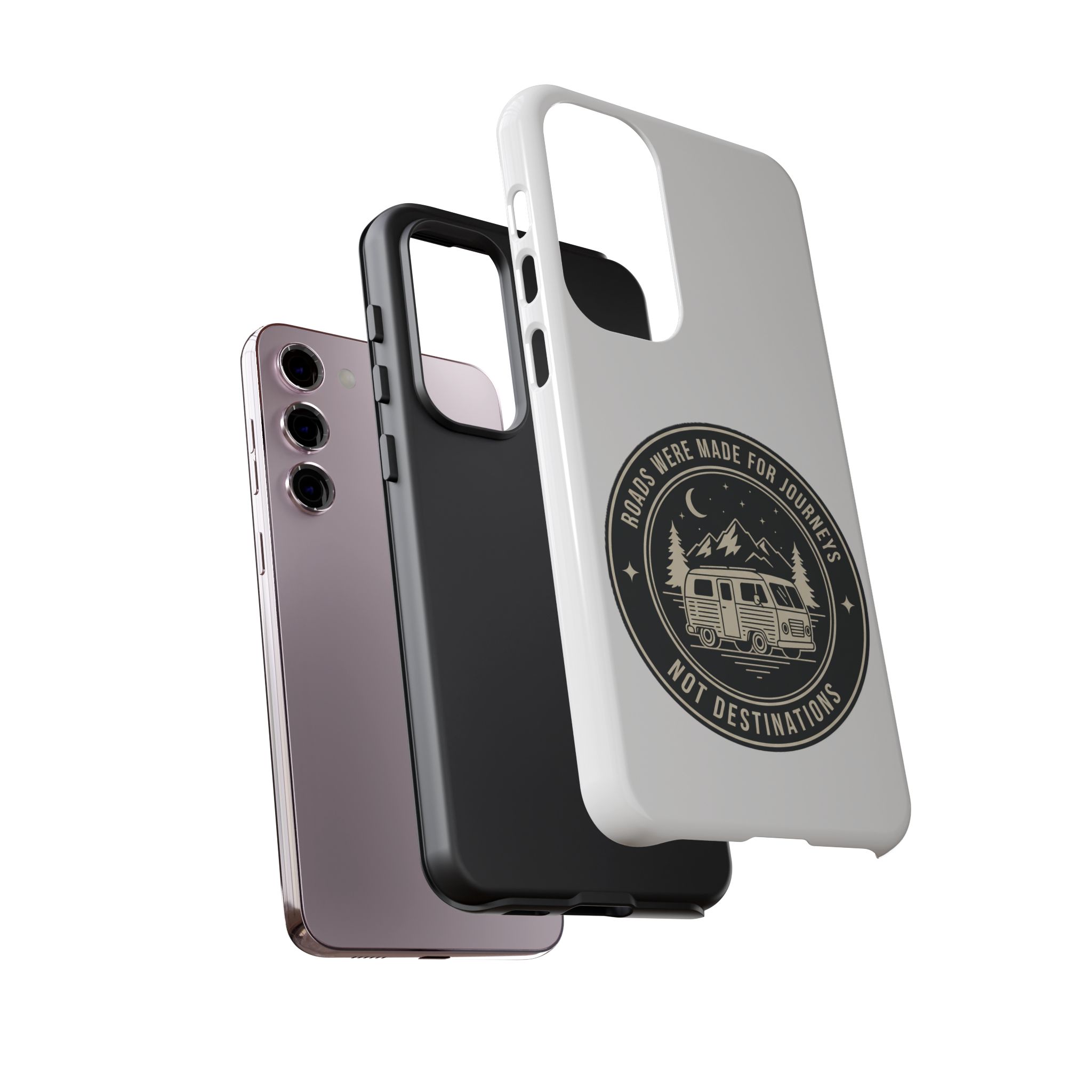 Phone Case — "ROAD WHERE MADE FOR JOURNEYS-NOT DESTINATIONS" Camper Van Design