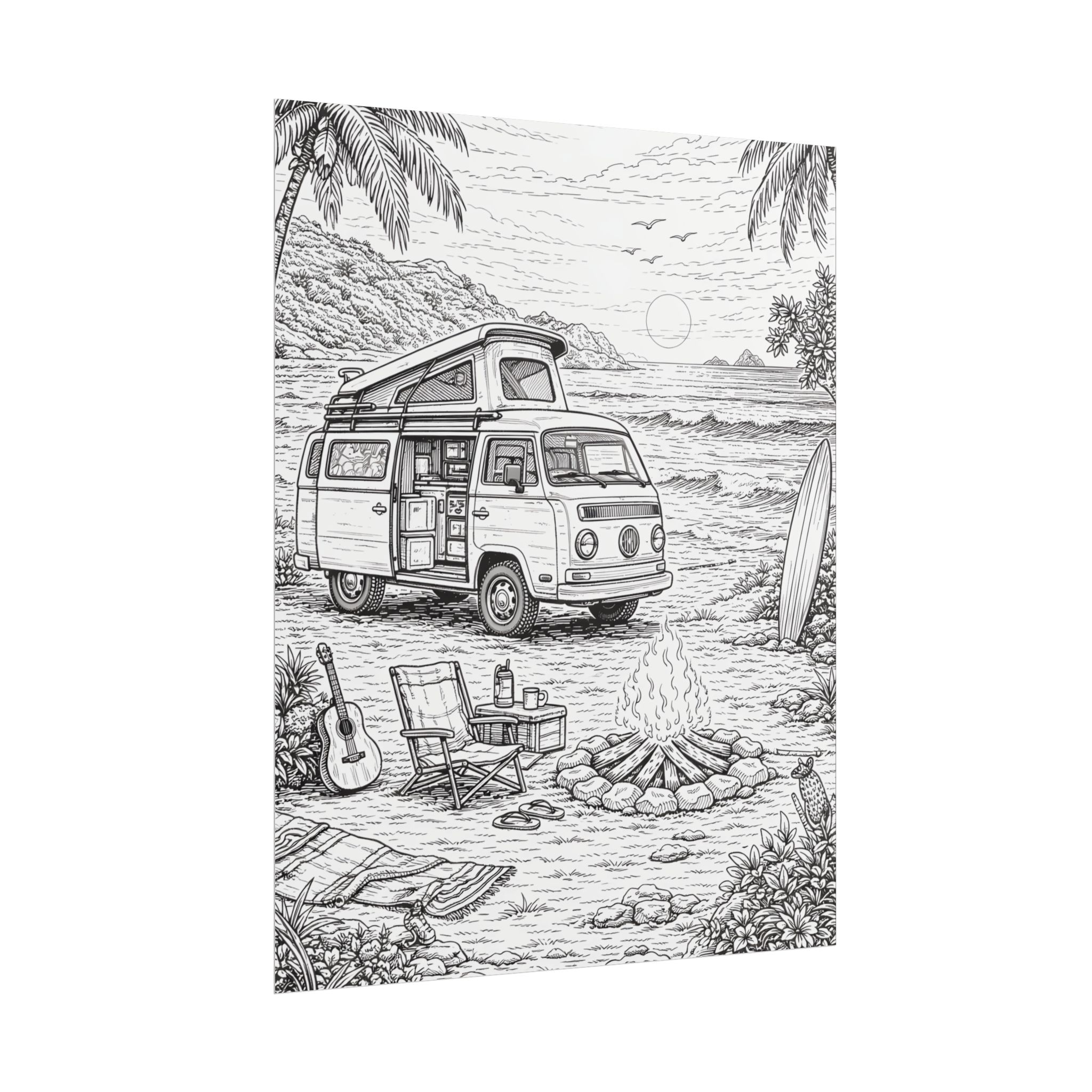 3959637839517194103_2048-1.jpeg Campervan Poster — Vintage RV Camping Landscape Wall Art