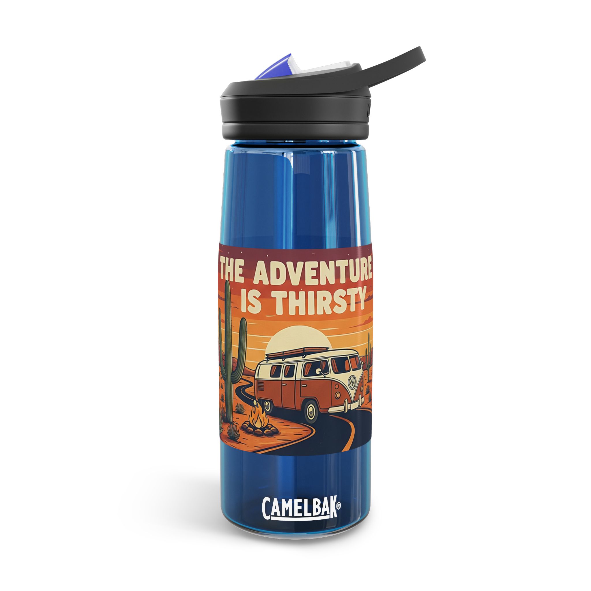 3969843539759349227_2048.jpeg Water Bottle CamelBak — "Adventure Is Thirsty "20oz/25oz Travel Bottle with Retro Road Trip Design