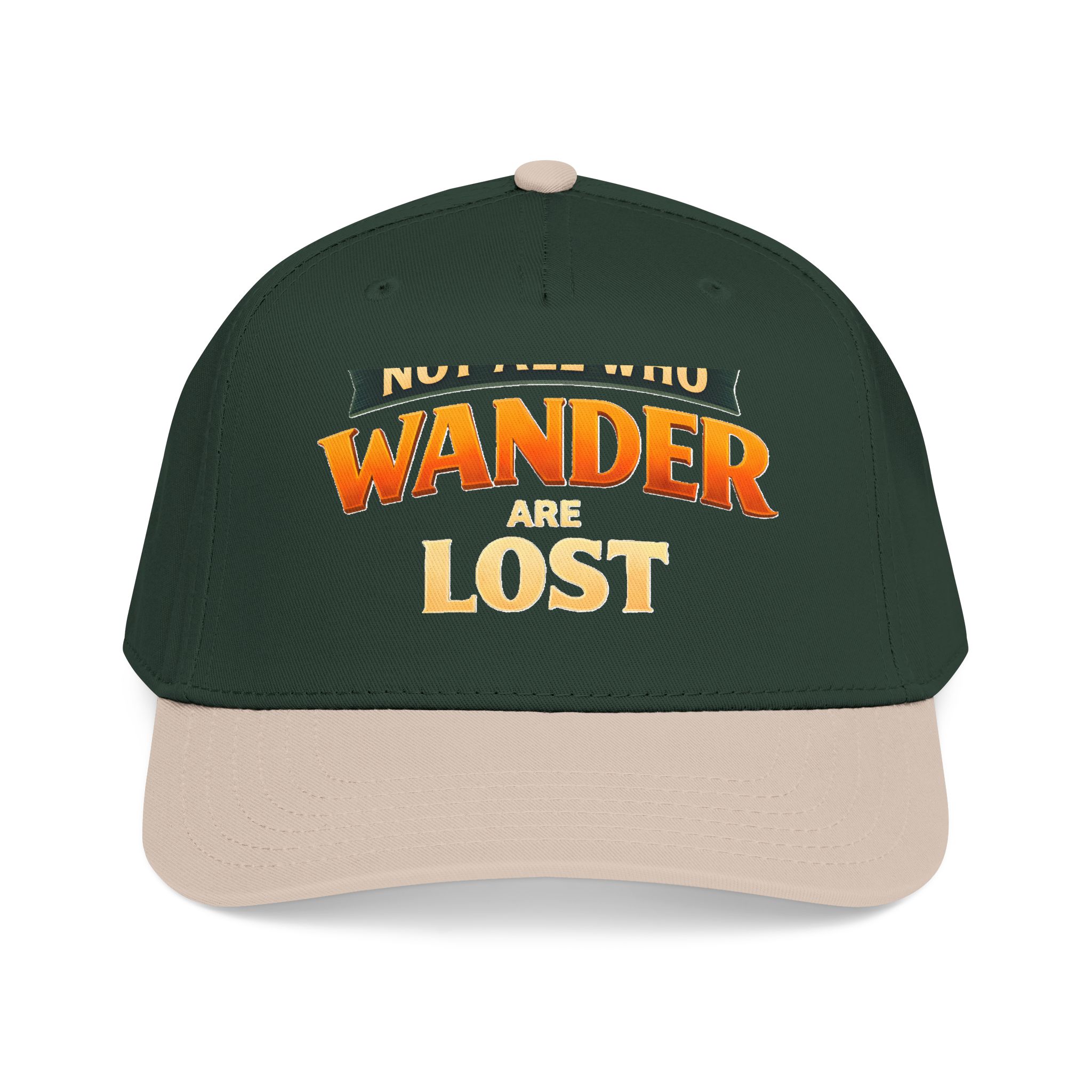 Baseball Cap - "Not All Who Wander Are Lost" Design Scenic-Line