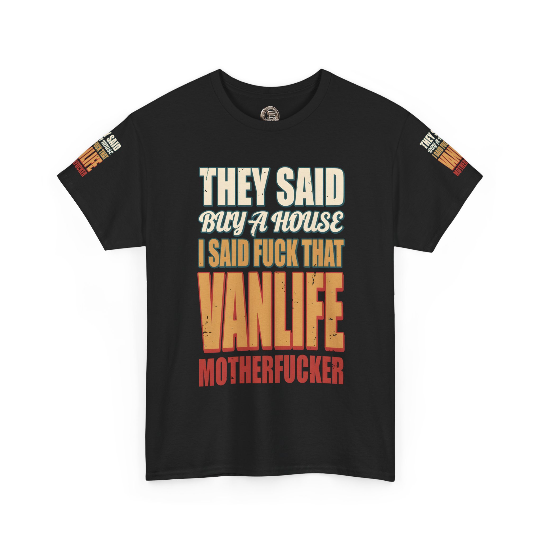 3978142092684002652_2048.jpeg Unisex Heavy Cotton Tee — "They Said Buy A House" Design F**K-Line