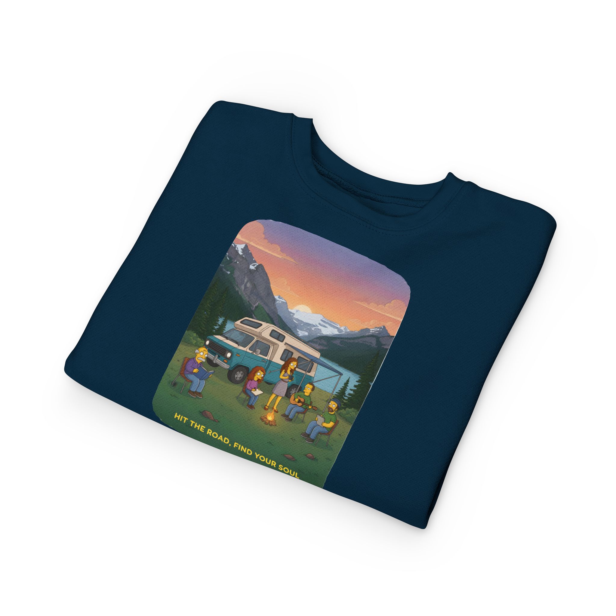 Toddler Sweatshirt - "Hit The Road-Find Your Soul" (Design Sitcom-Line)