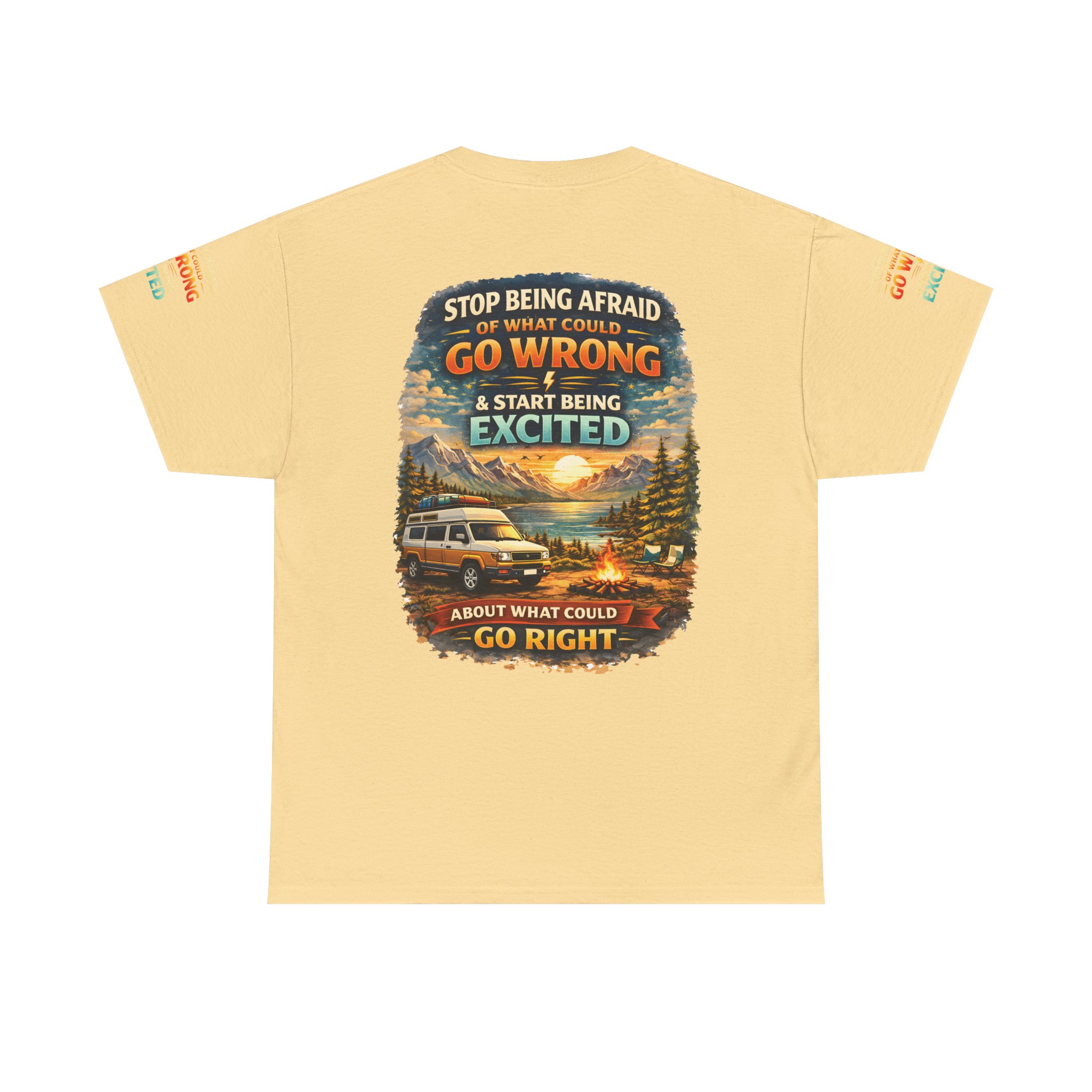 4031135568537444859_2048.jpeg Unisex Heavy Cotton Tee — "Stop Being Afraid Of What Could Go Wrong" Design Scenic-Line