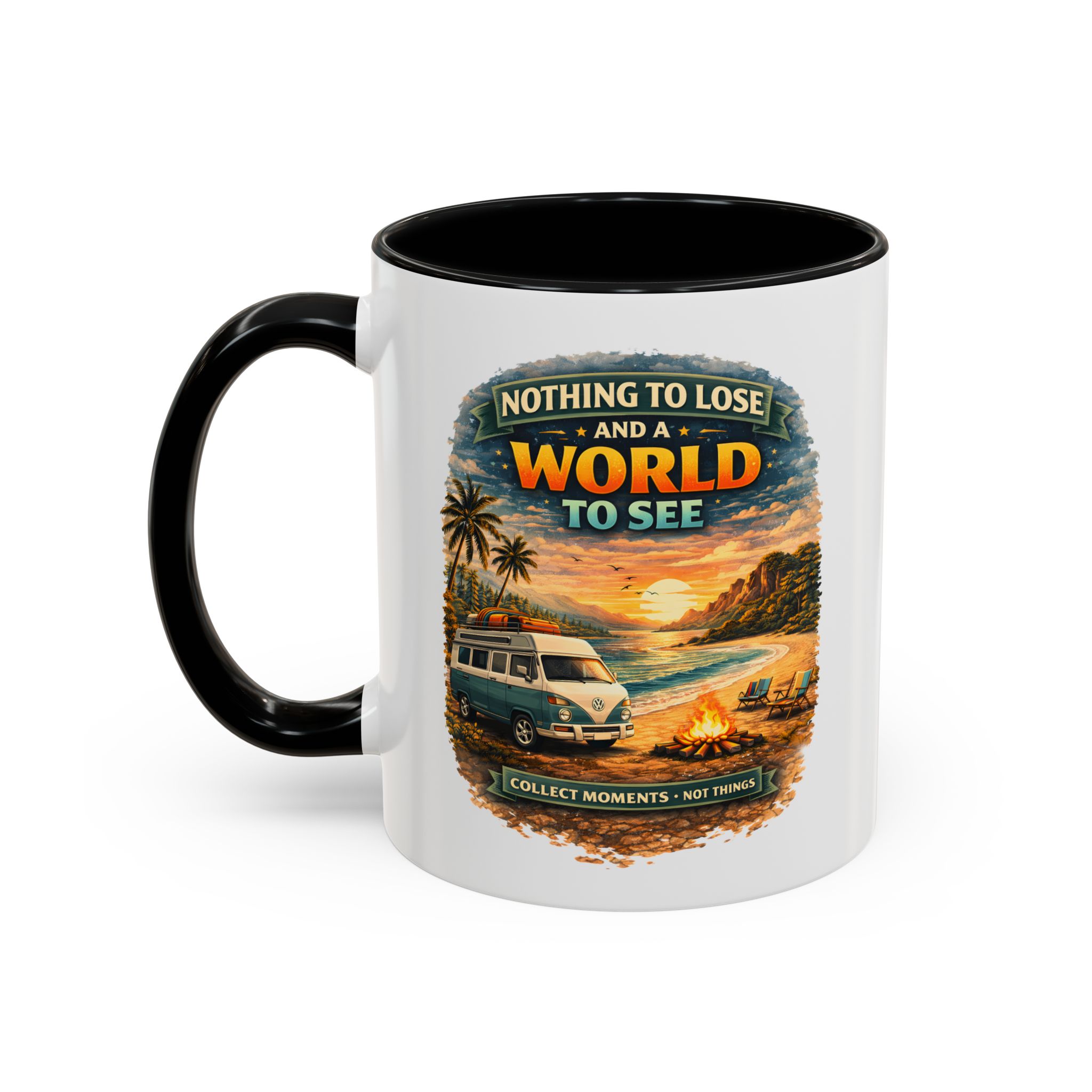 Accent Coffee Mug (11, 15oz) — "Nothing To Lose" Design Scenic-Line