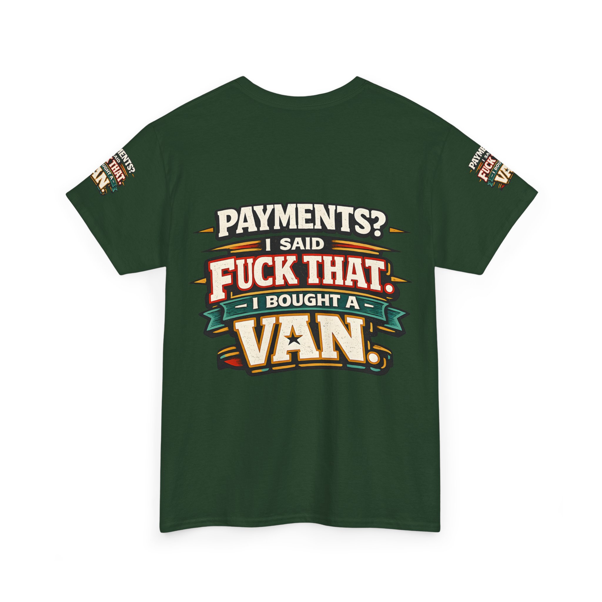Unisex Heavy Cotton Tee — "Payments?I Said" Design F**K-Line