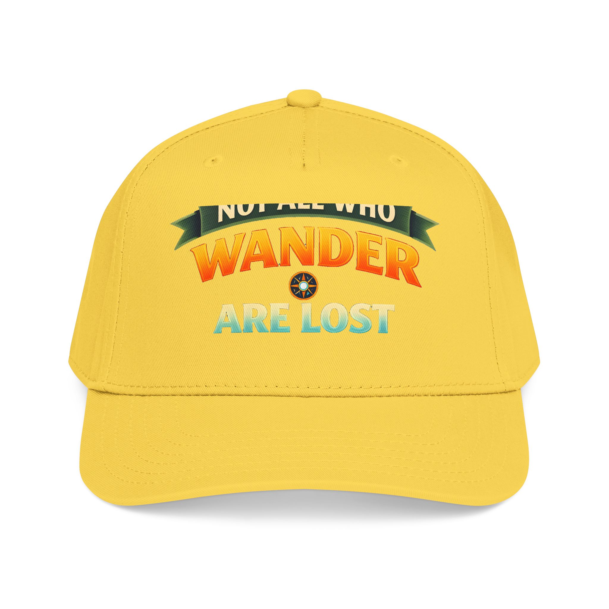 Baseball Cap - "Not All Who Wander Are Lost" Design Scenic-Line