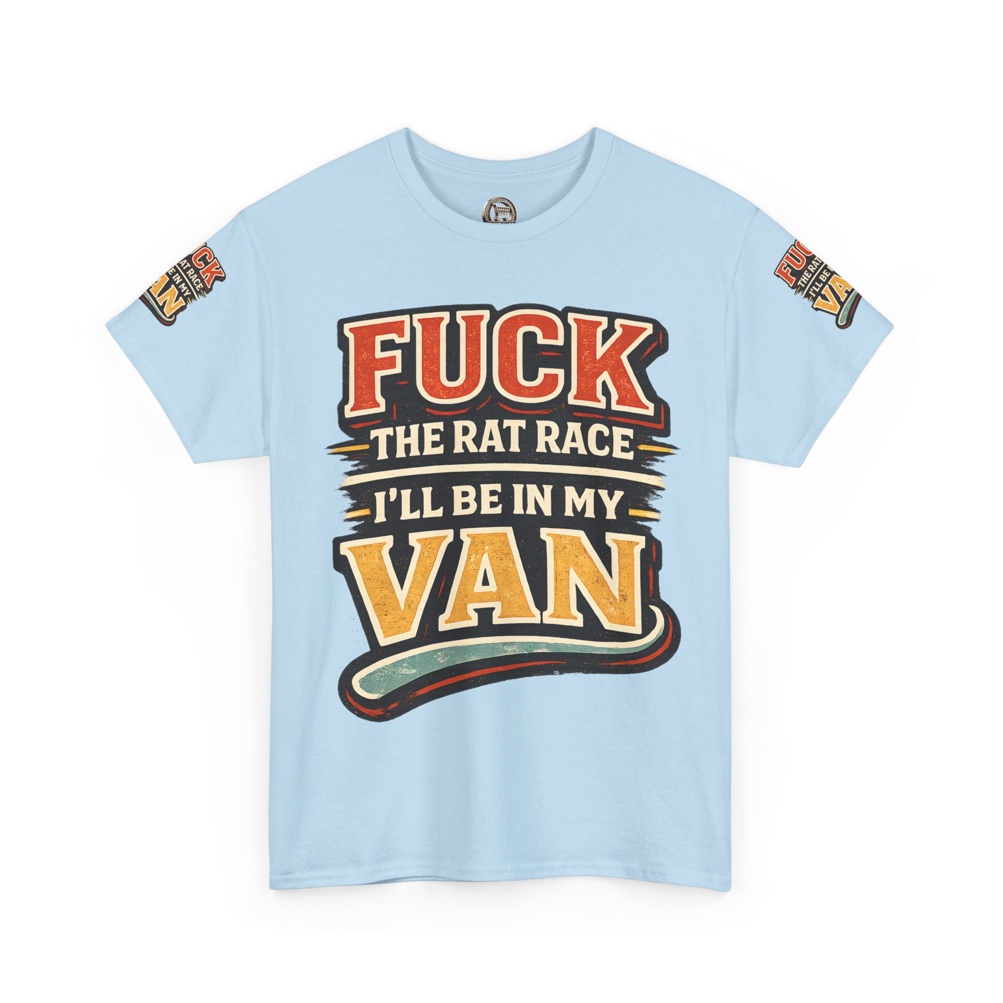 4060625661826259907_2048.jpeg Unisex Heavy Cotton Tee — "Fuck The Rat Race" Design F**K-Line