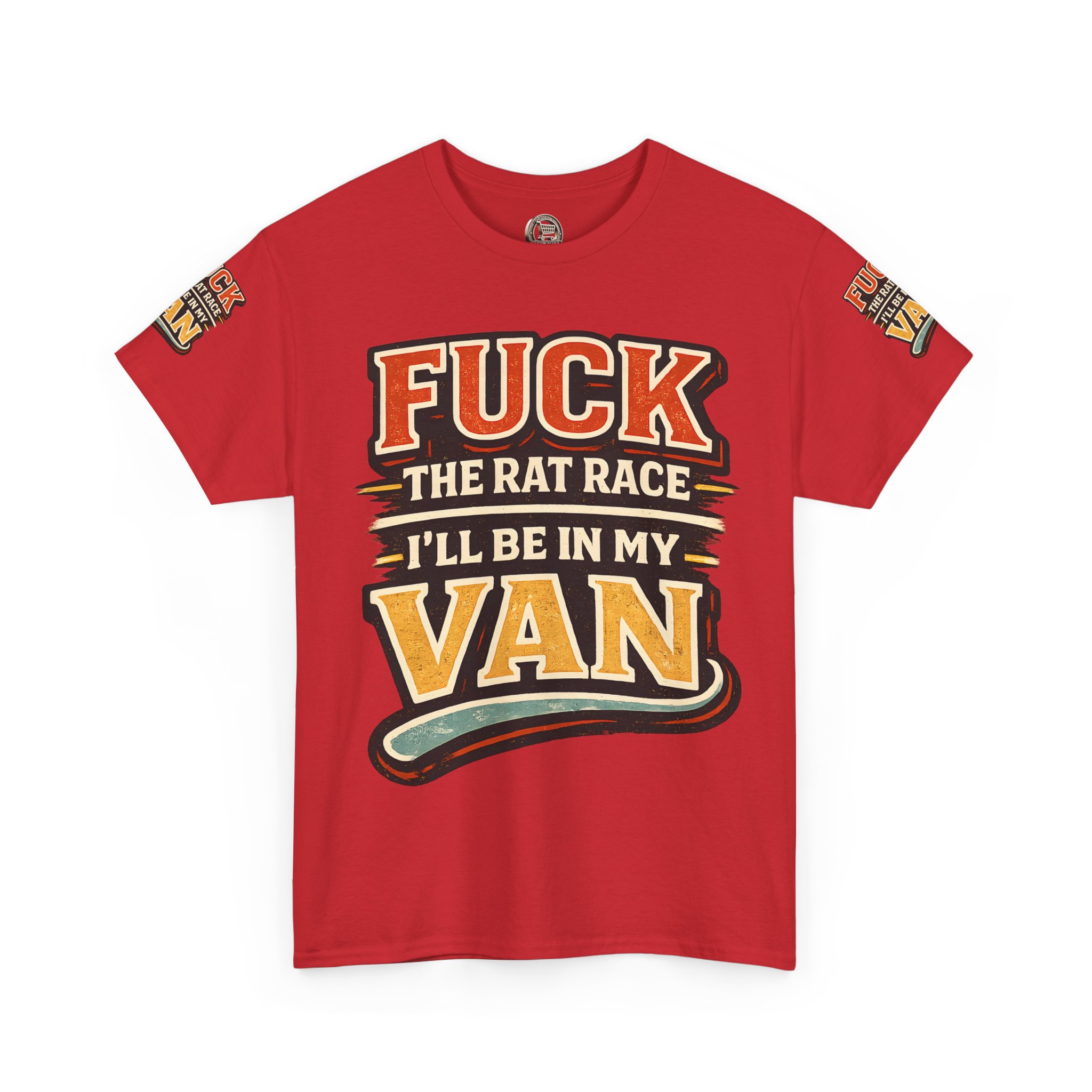 4064711143188135370_2048.jpeg Unisex Heavy Cotton Tee — "Fuck The Rat Race" Design F**K-Line