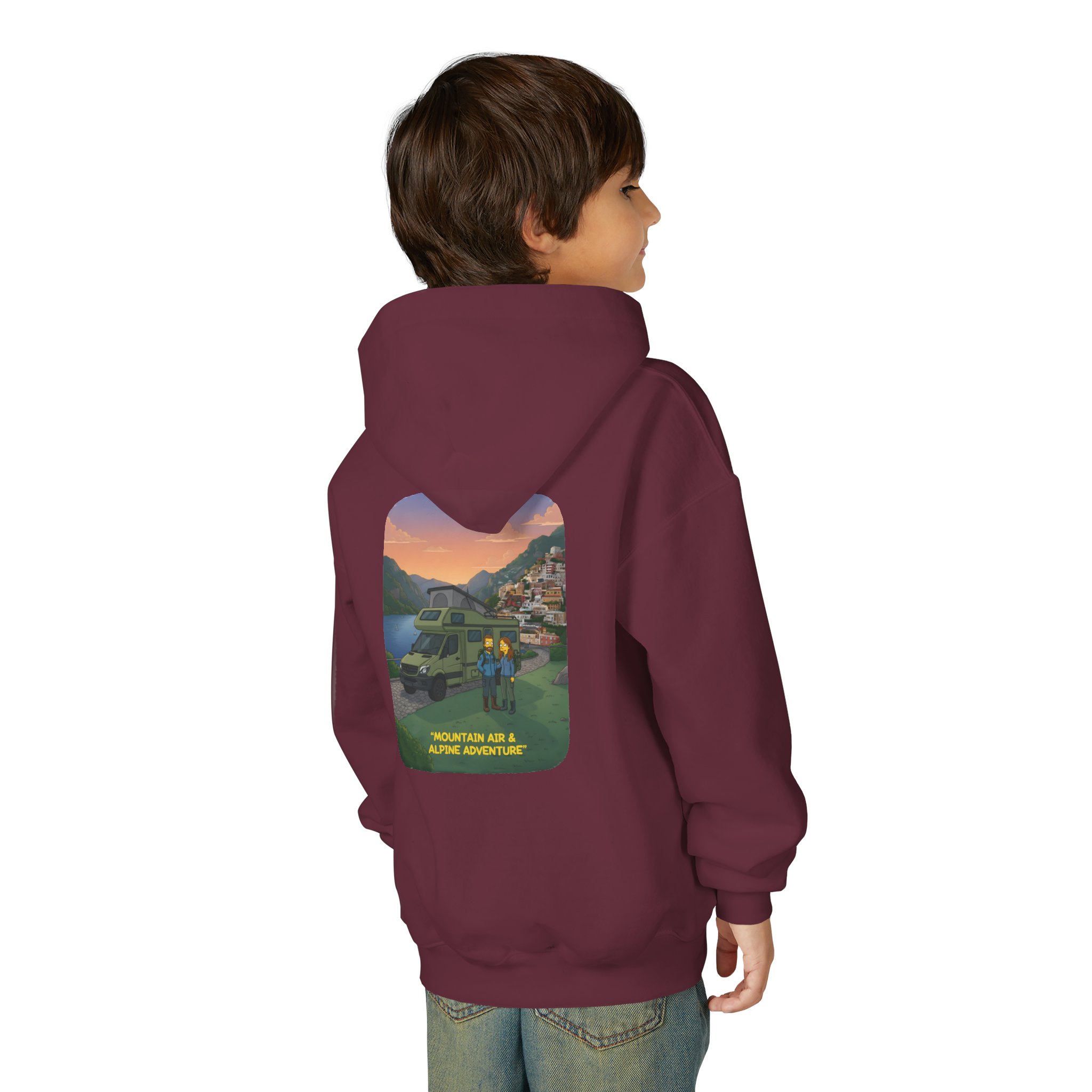 4076281032318103326_2048.jpeg Youth Hoodie(Gildan) – "Mountain Air And Alpine Adventure" (Design Sitcom-Line)