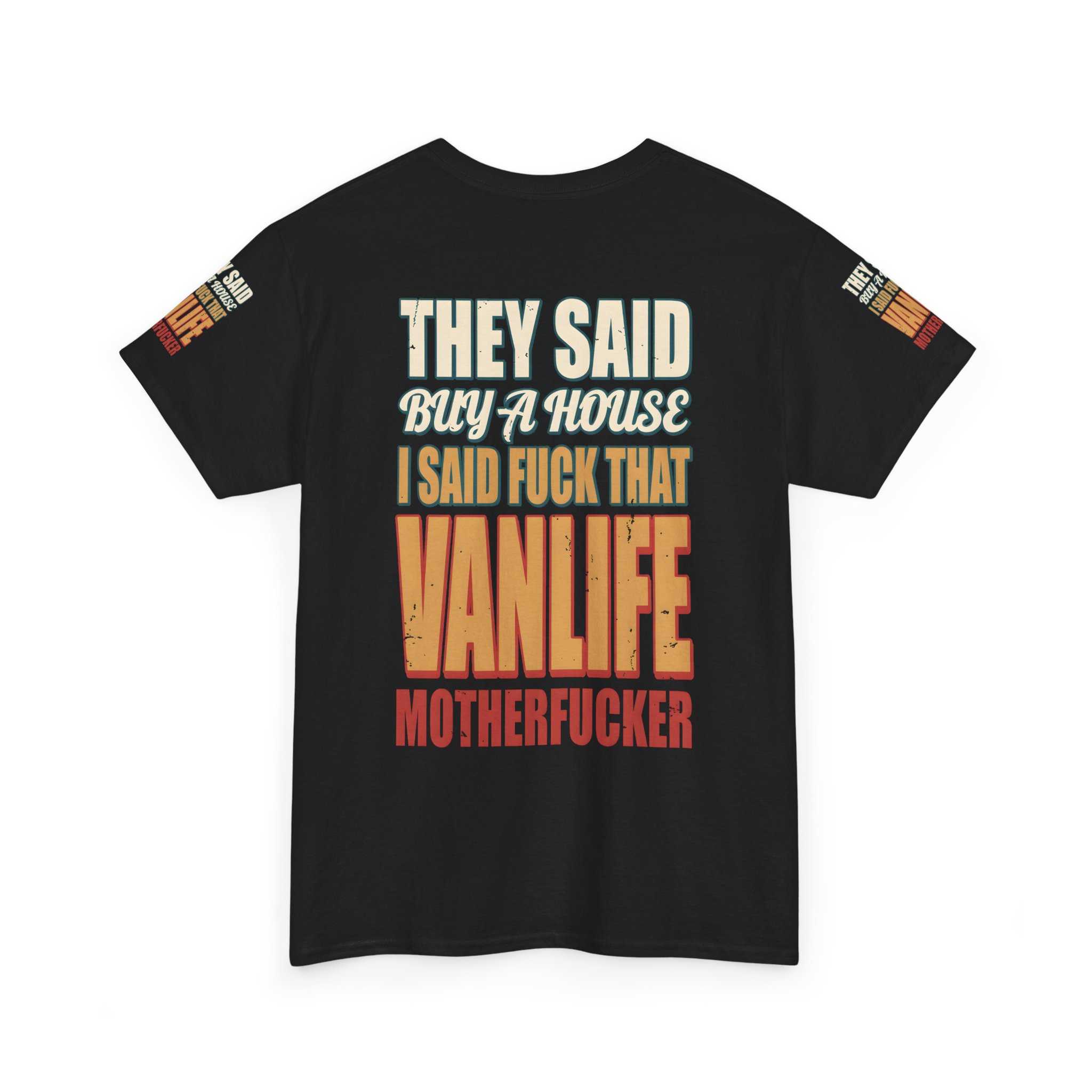 408743469119923588_2048.jpeg Unisex Heavy Cotton Tee — "They Said Buy A House" Design F**K-Line