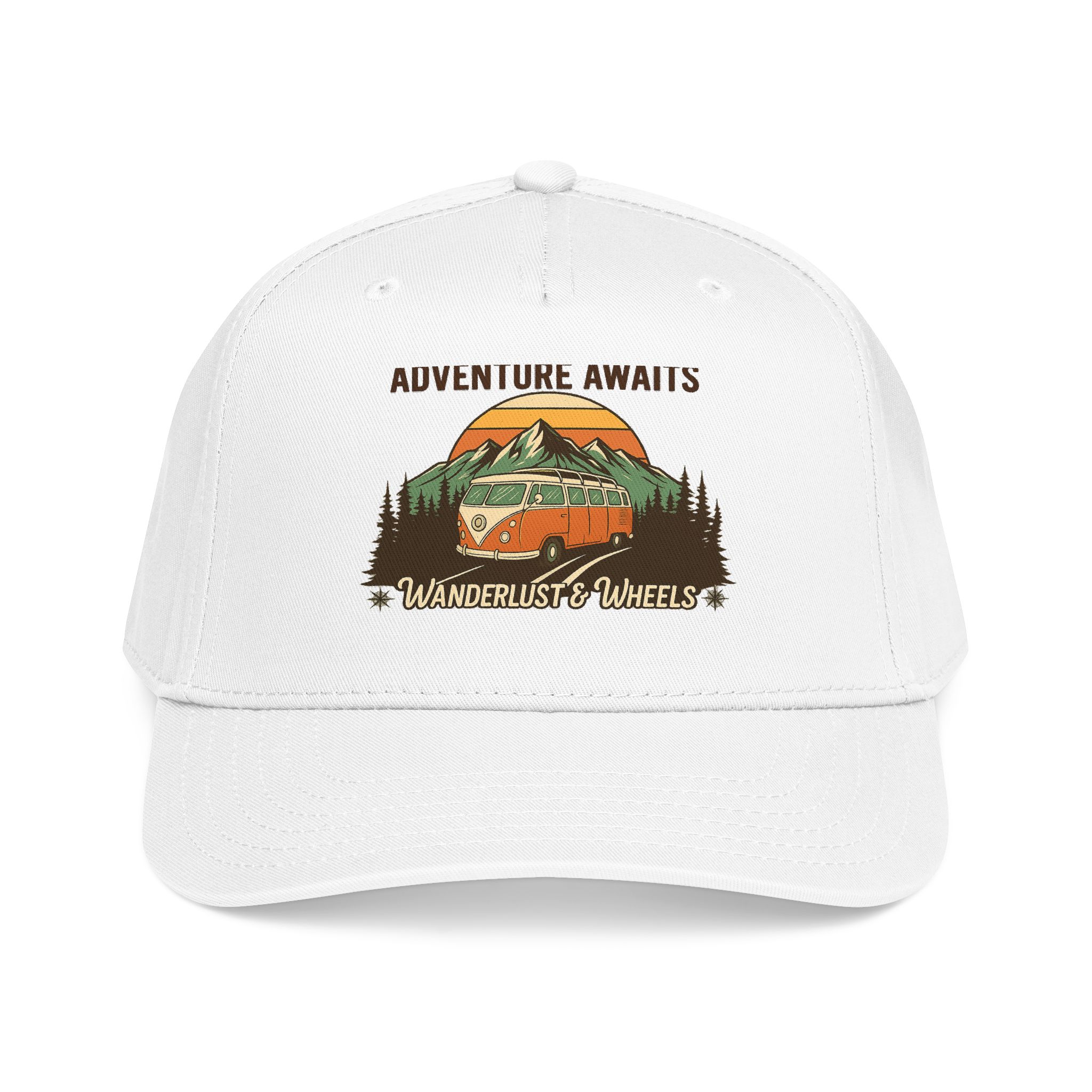Baseball Cap - "Home Is Where You Adventure Awaits" Mid Profile Baseball Cap