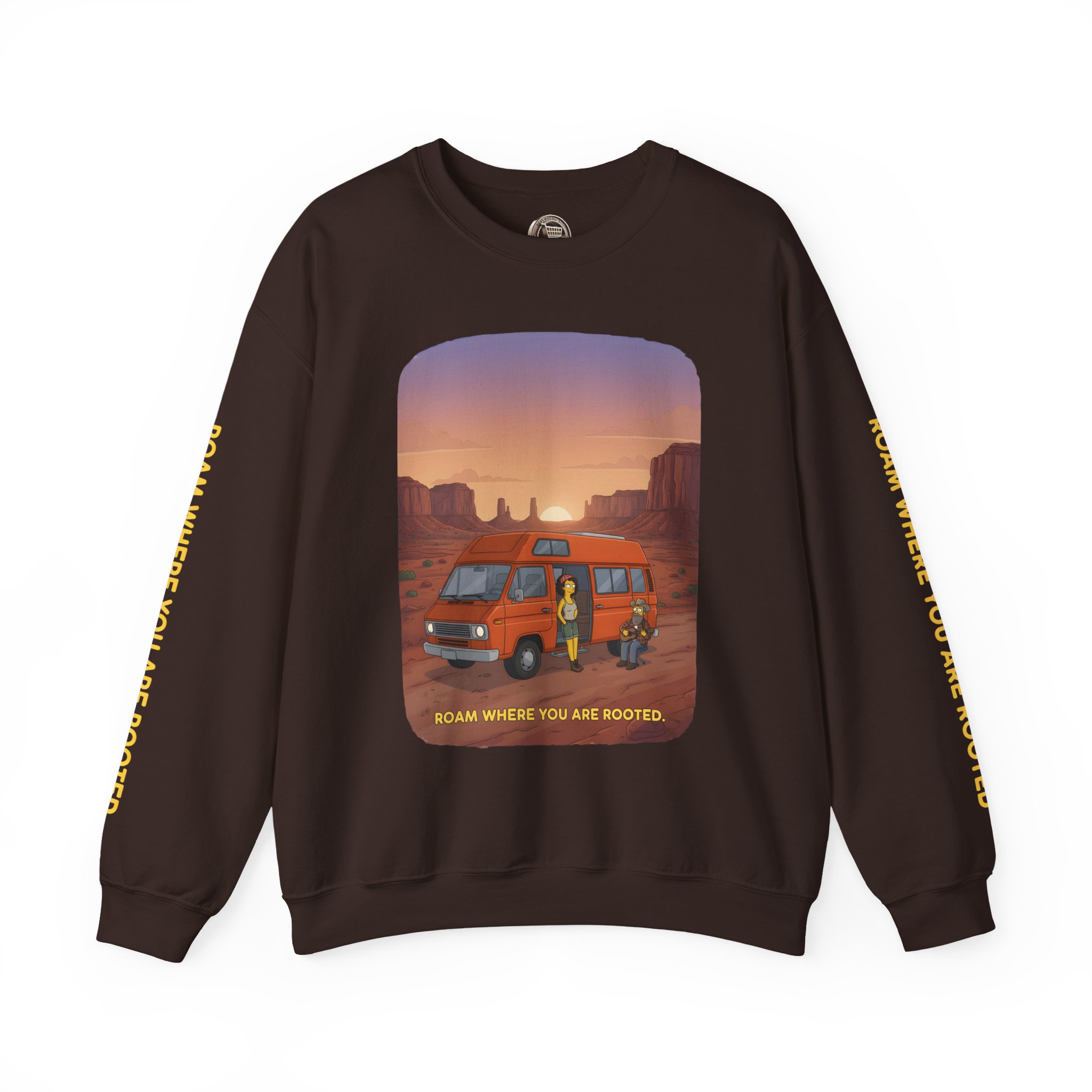 409093153643164314_2048.jpeg Unisex Heavy Blend™ Crewneck Sweatshirt — "Roam Where You Are Rooted" Design Sitcom-Line