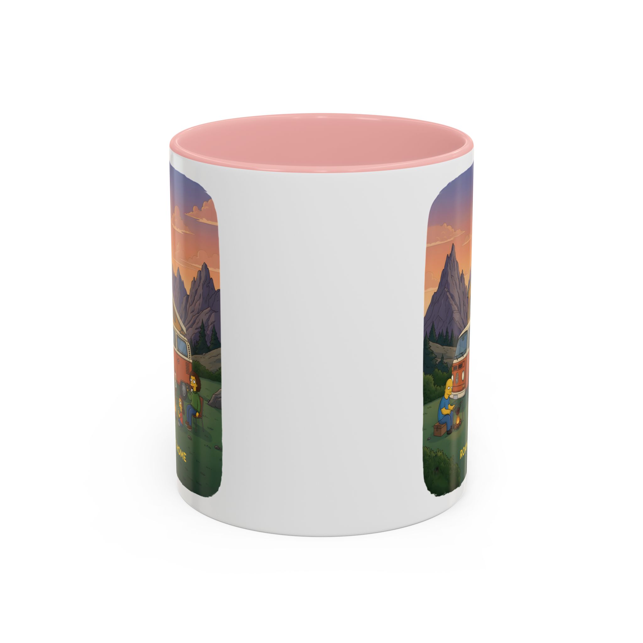 Accent Coffee Mug (11, 15oz) — "Roam Sweet Home" Design Sitcom-Line