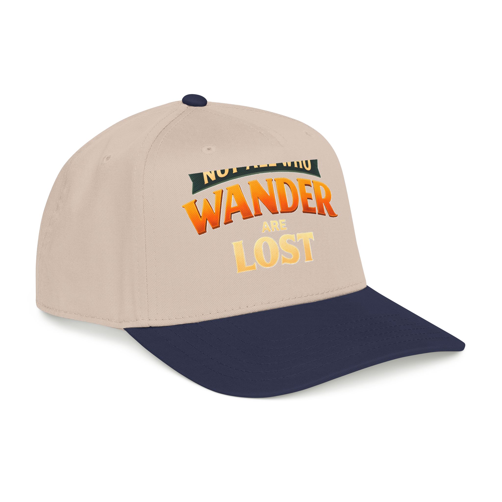Baseball Cap - "Not All Who Wander Are Lost" Design Scenic-Line