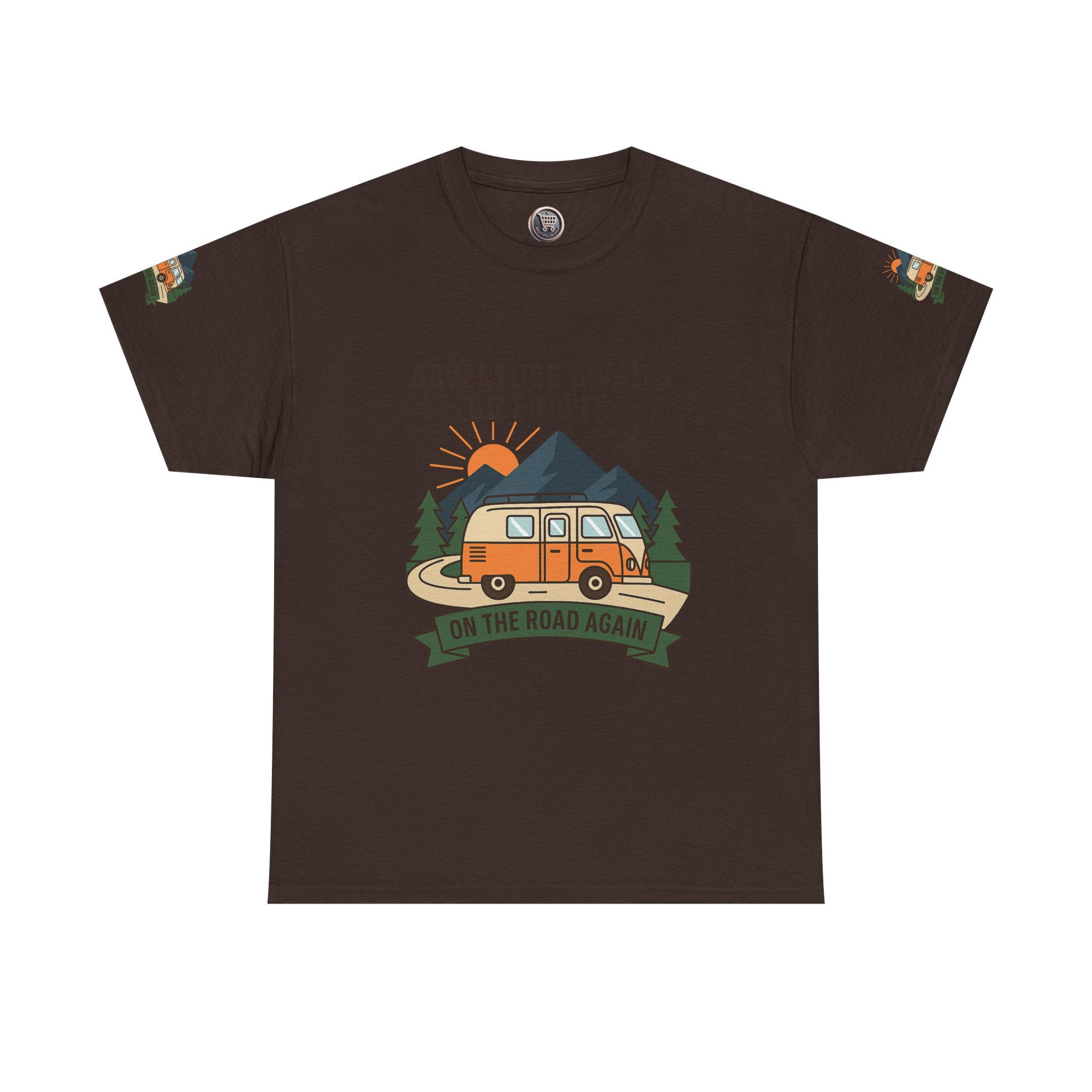 4103567390959531436_2048.jpeg Unisex Heavy Cotton Tee — 'Adventure Awaits. Go Find It' Camper Van T‑Shirt