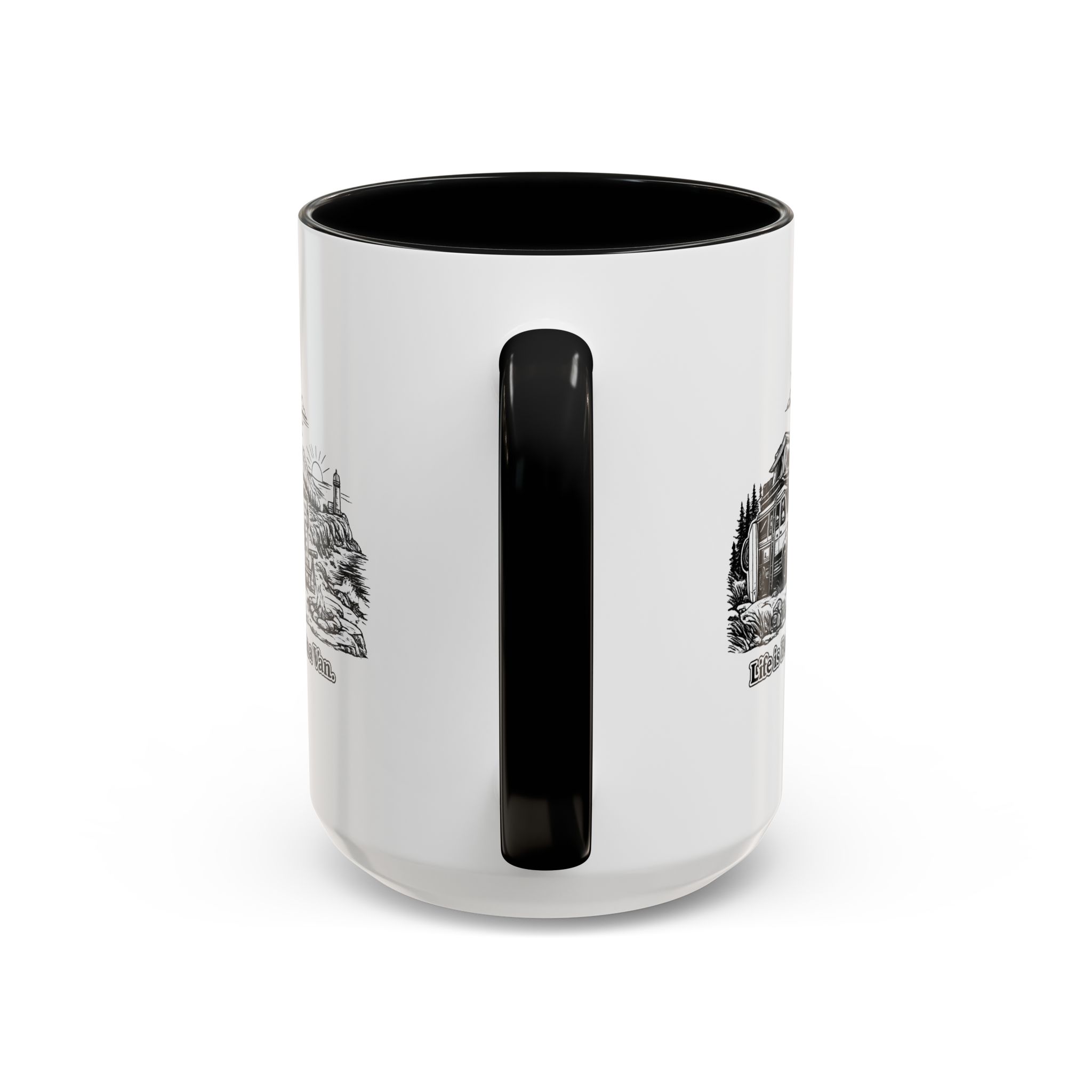 4108893892013484613_2048.jpeg Accent Coffee Mug (11, 15oz) — "Life Is Better In A Van" Design Minimal-Line