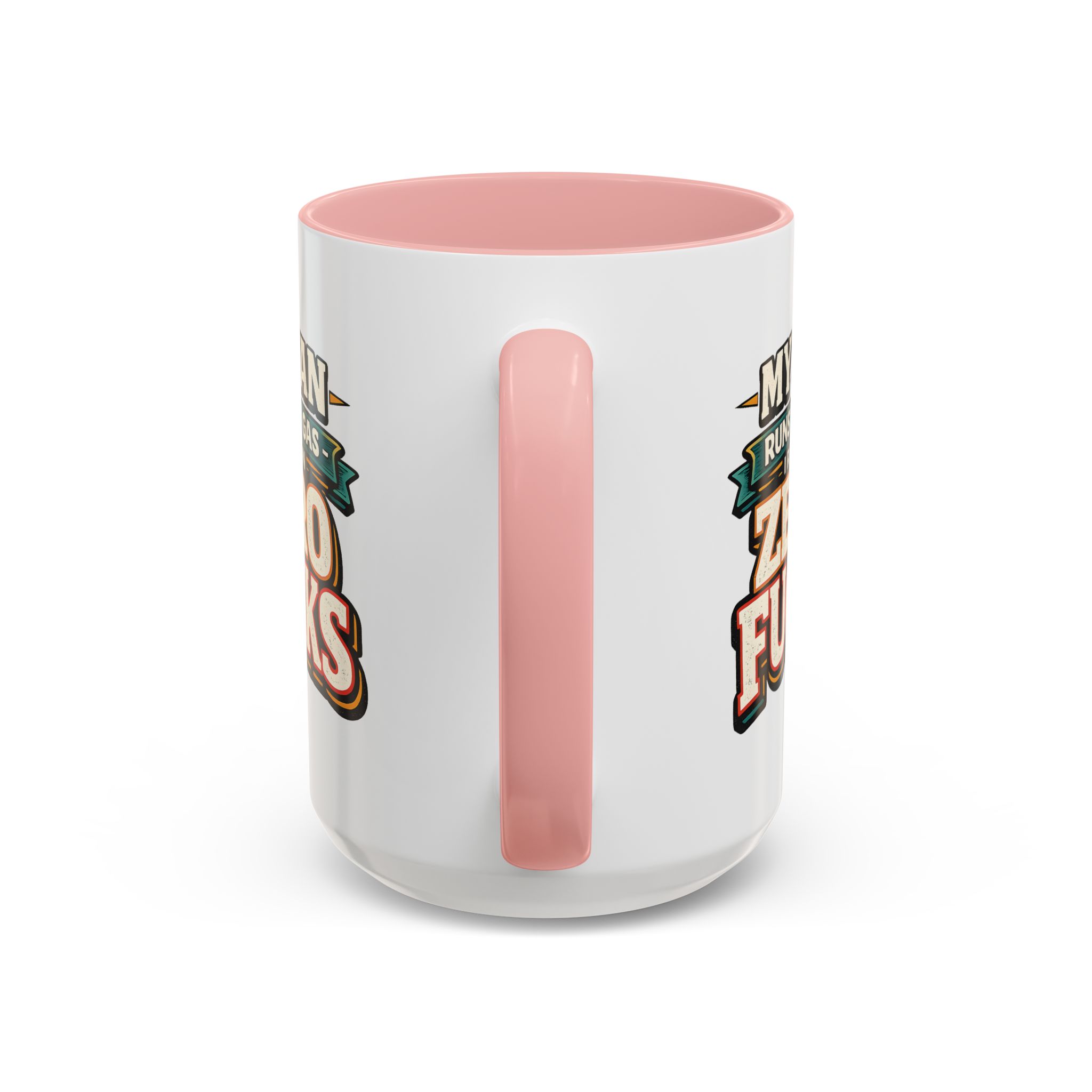 Accent Coffee Mug (11, 15oz) — "My Van Runs On Gas" Design F**K-Line