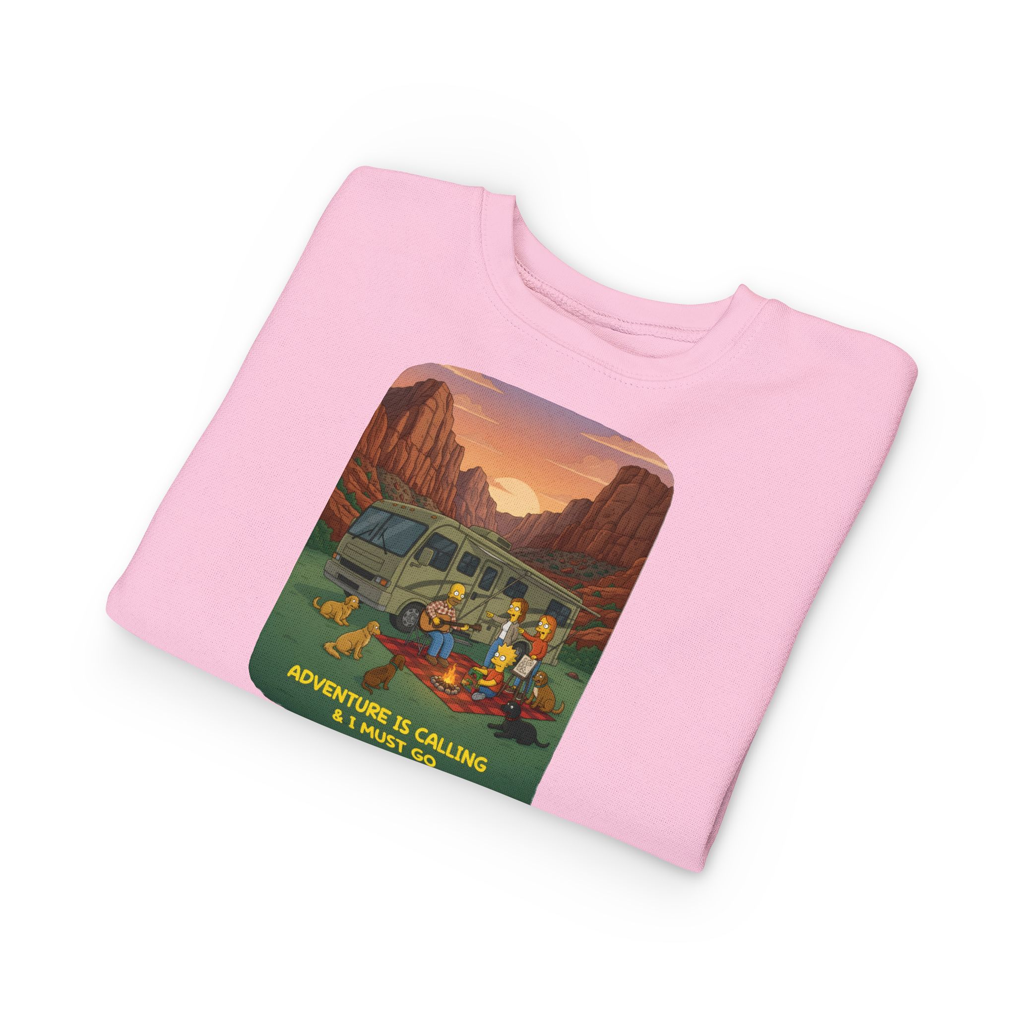 Toddler Sweatshirt - "Adventure Is Calling-I Must Go" (Design Sitcom-Line)